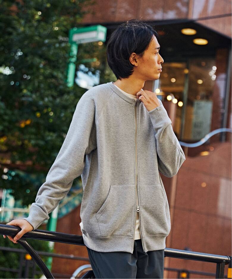 LOOPWHEELER for LOWERCASE】ライトツリウラケ ZIPカーディガン 