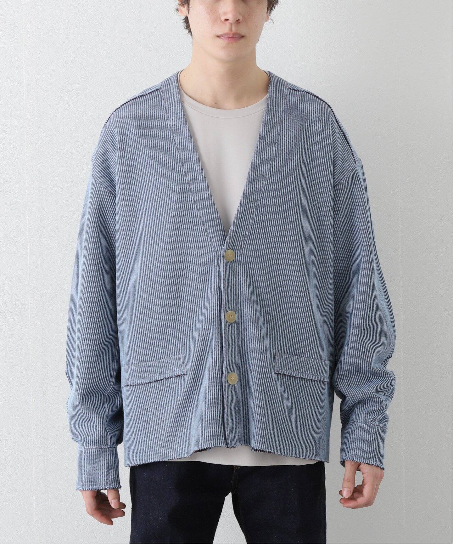 JIEDA / ジエダ】TUCK CORD WAFFLE CARDIGAN（カーディガン）｜PULP 