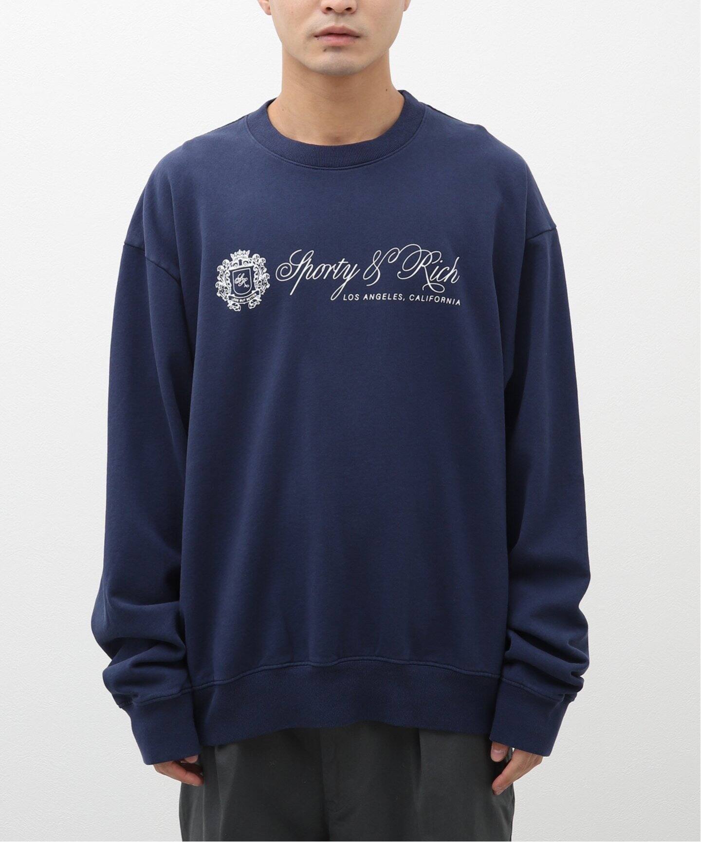 SPORTY&RICH / スポーティアンドリッチ】REGAL CREWNECK（スウェット 