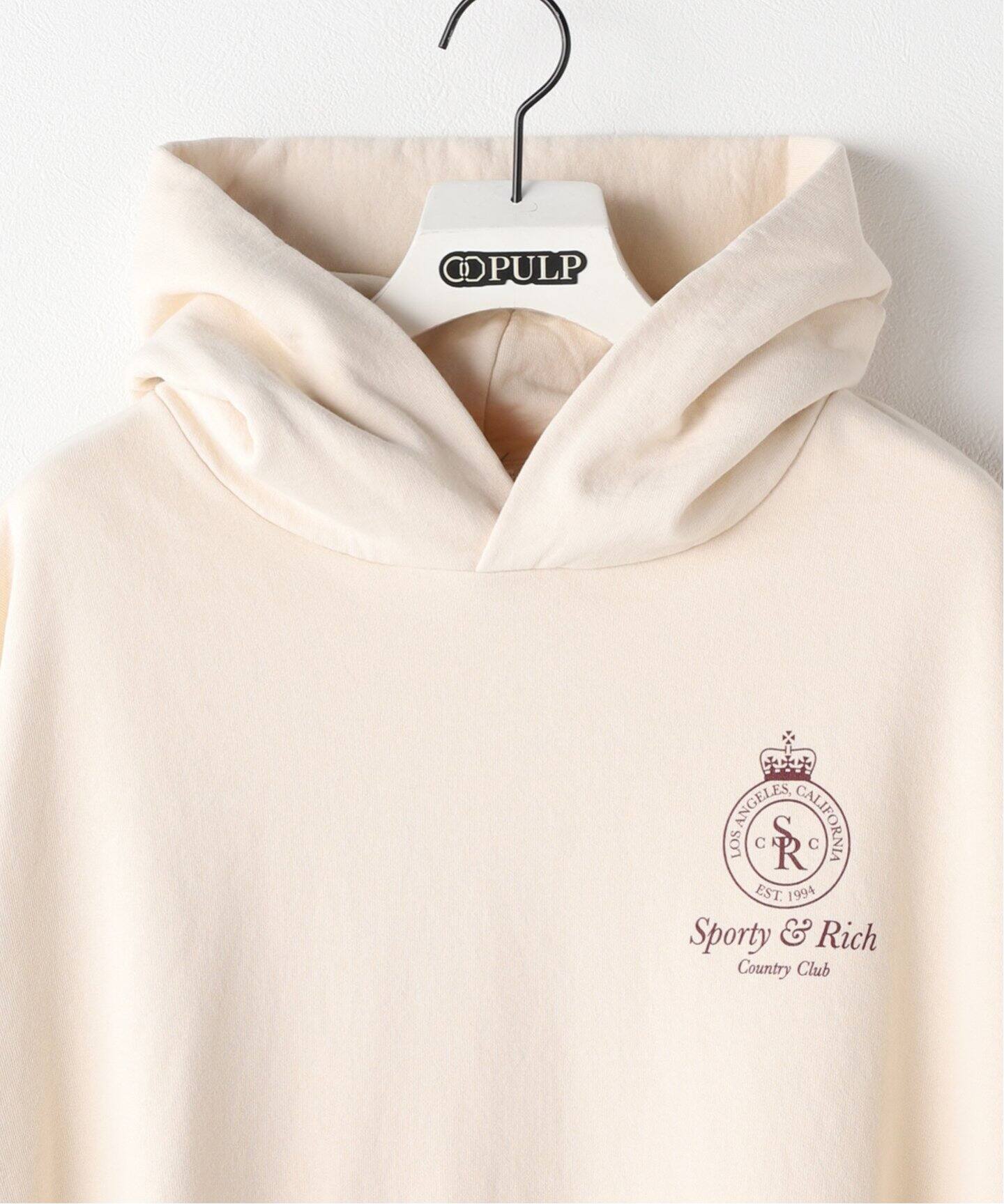 SPORTY&RICH / スポーティアンドリッチ】CROWN HOODIE（パーカー  