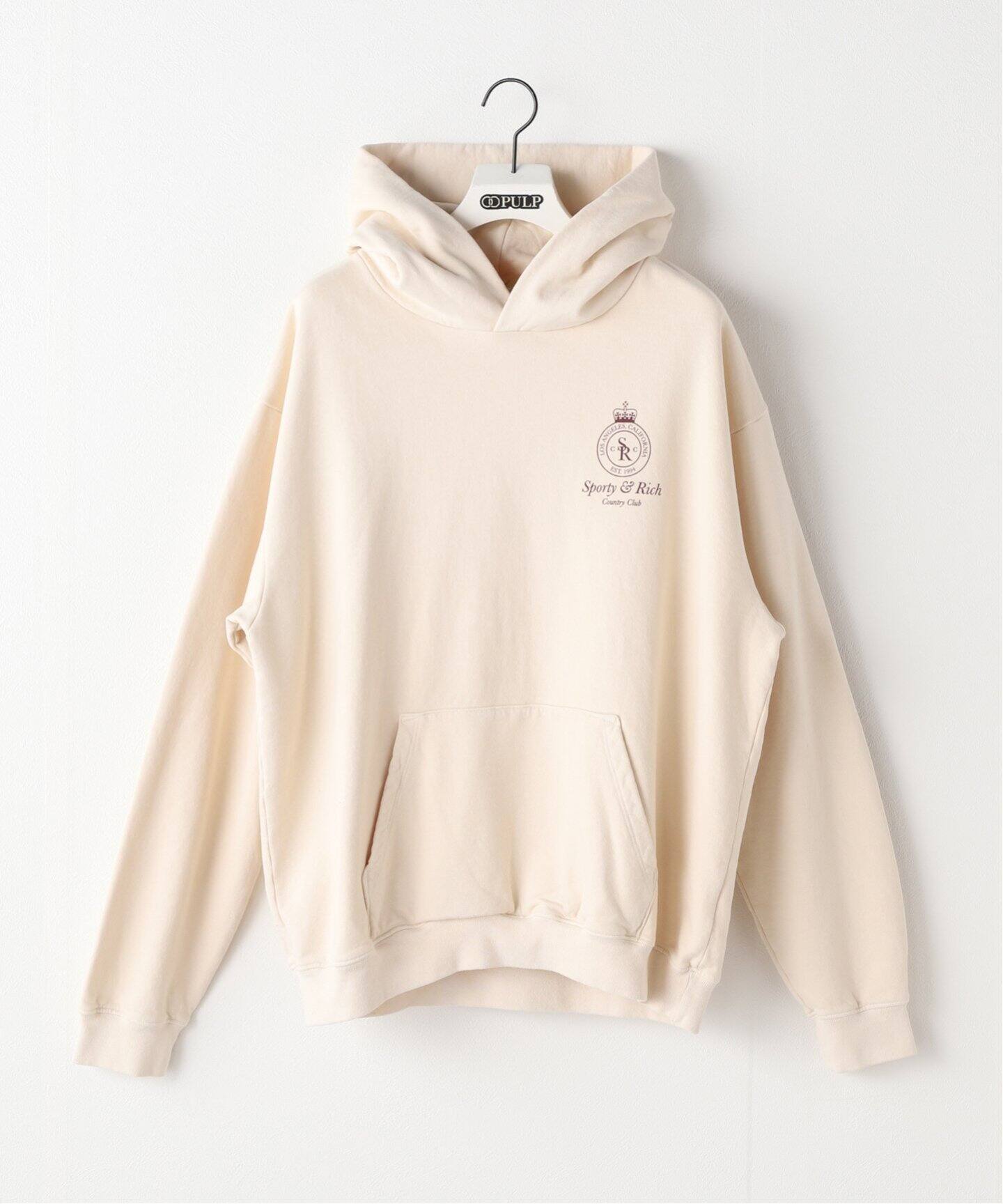 SPORTY&RICH / スポーティアンドリッチ】CROWN HOODIE（パーカー  