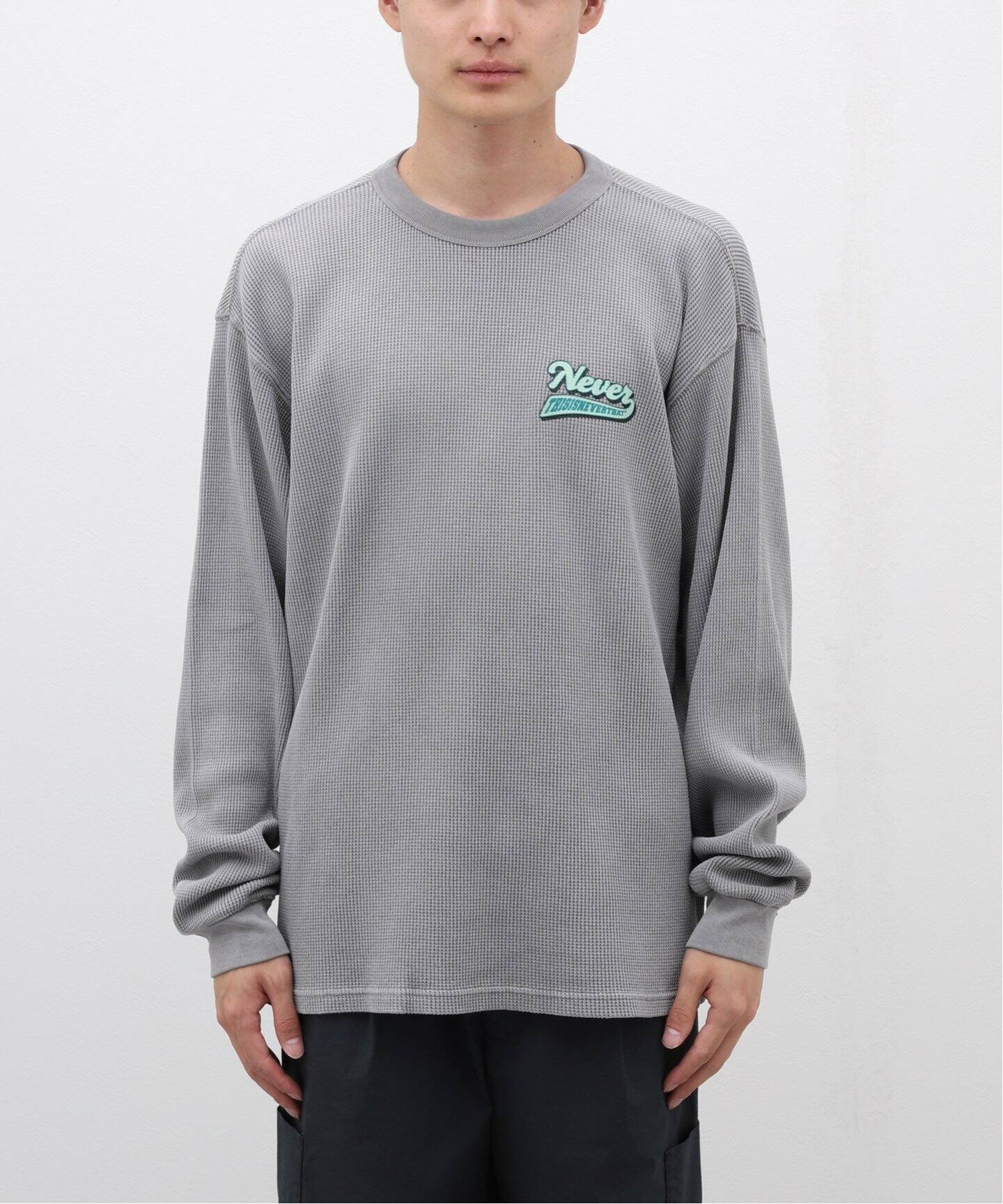 ★thisisneverthat★Waffle Tee★大人気★ MUSINSA | thisisneverthat® THAT Waffle L/S Tee Warm Blue