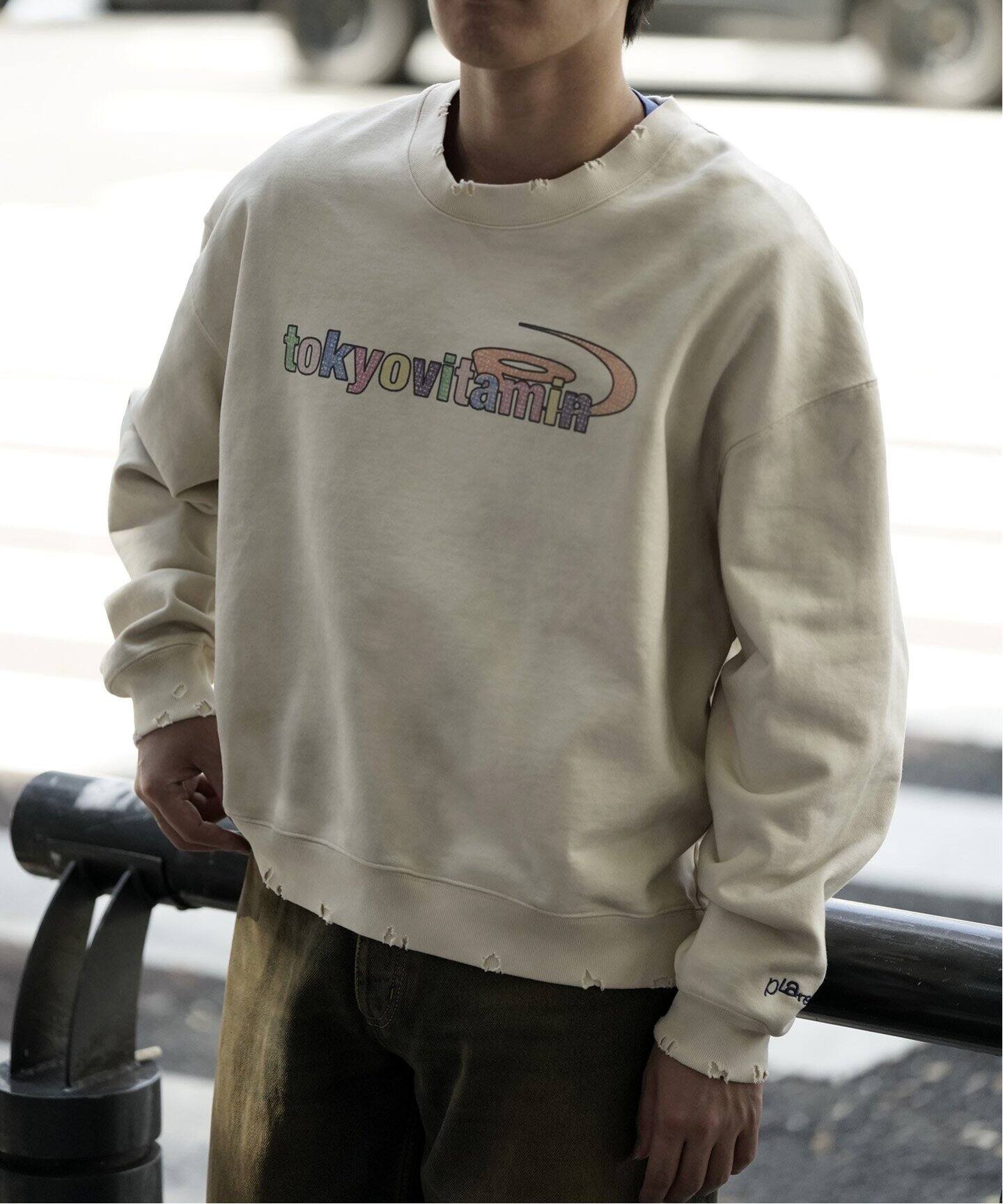 Plateau Studio x tokyovitamin】VTG DYE SWEAT SHIRT（スウェット  