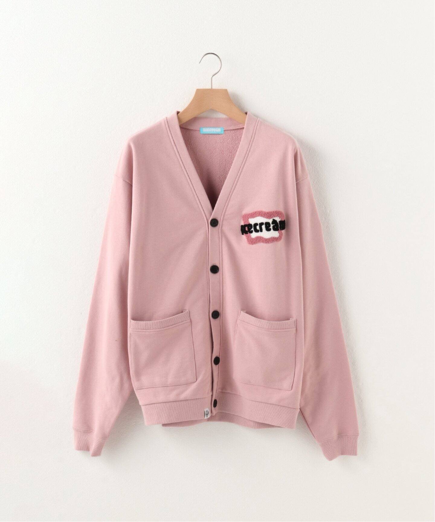 ICECREAM / アイスクリーム】CHENILLE LOGO SWEAT CARDIGAN WI 