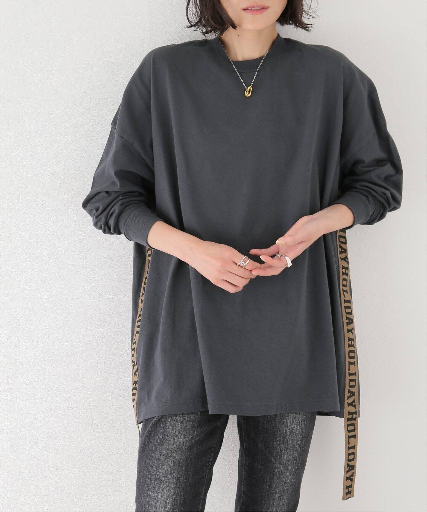 HOLIDAY/ホリデイ】 SUPER FINE DRY MINI DRESS(TAPE)：トップス（T 