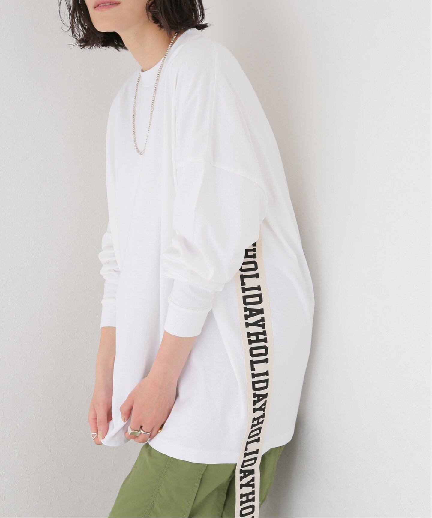 HOLIDAY/ホリデイ】 SUPER FINE DRY MINI DRESS(TAPE)：トップス（T  