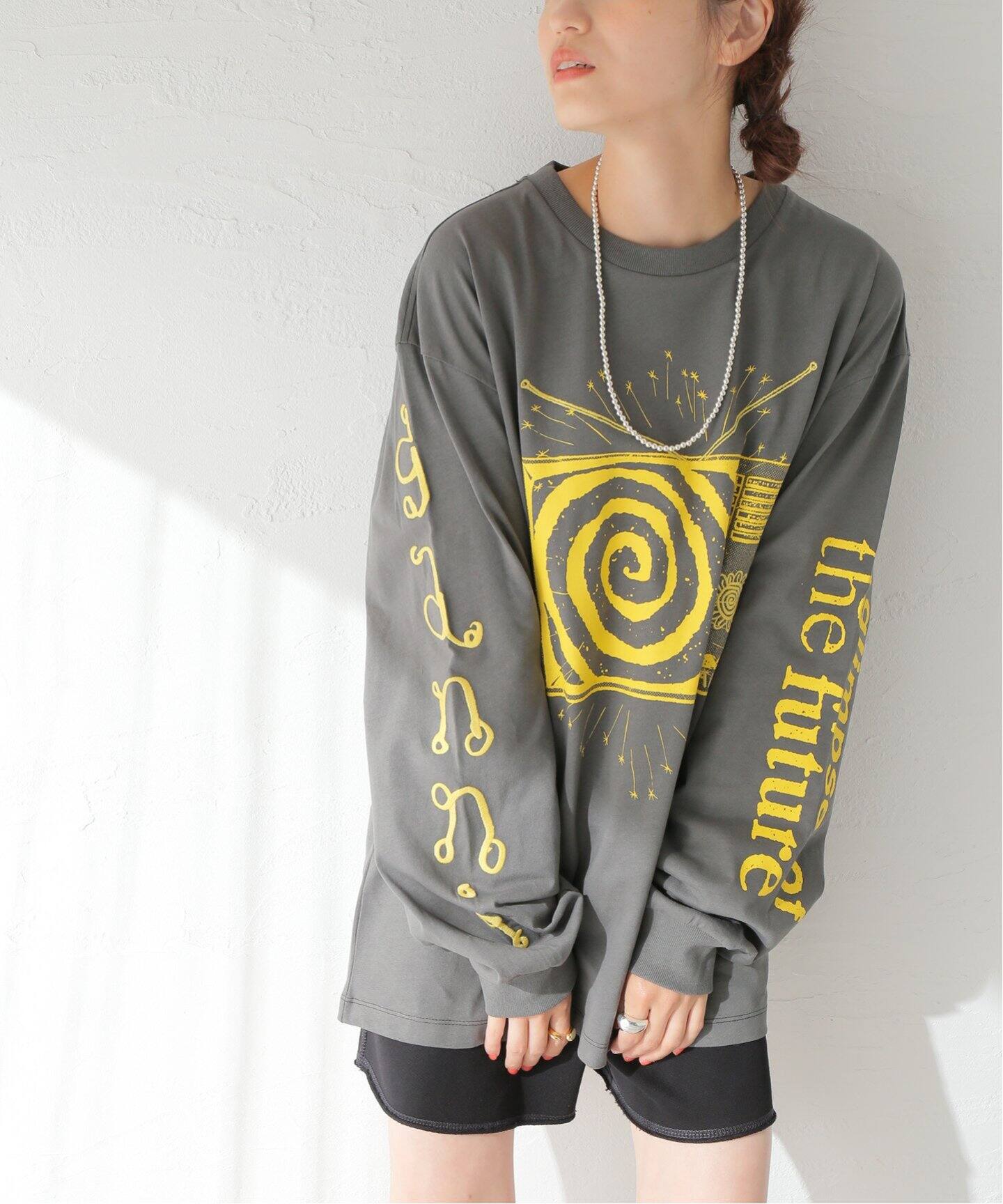 GANNI / ガニー】Future Heavy Jersey Long Sleeve T：Tシャツ（T 