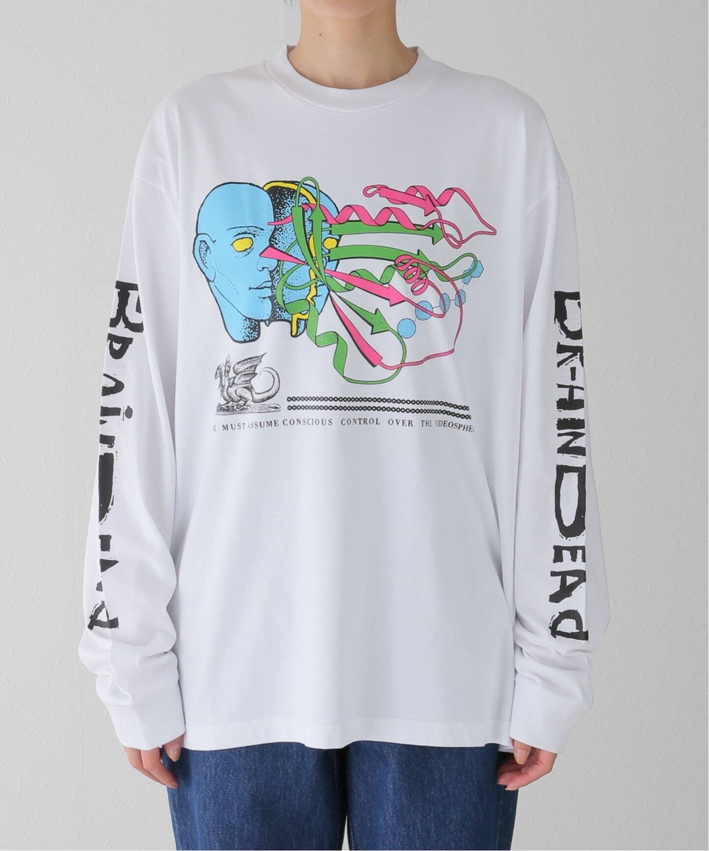 BRAIN DEAD/ブレインデッド】 Conscious Control LS T-Shirt：ロンT（T 