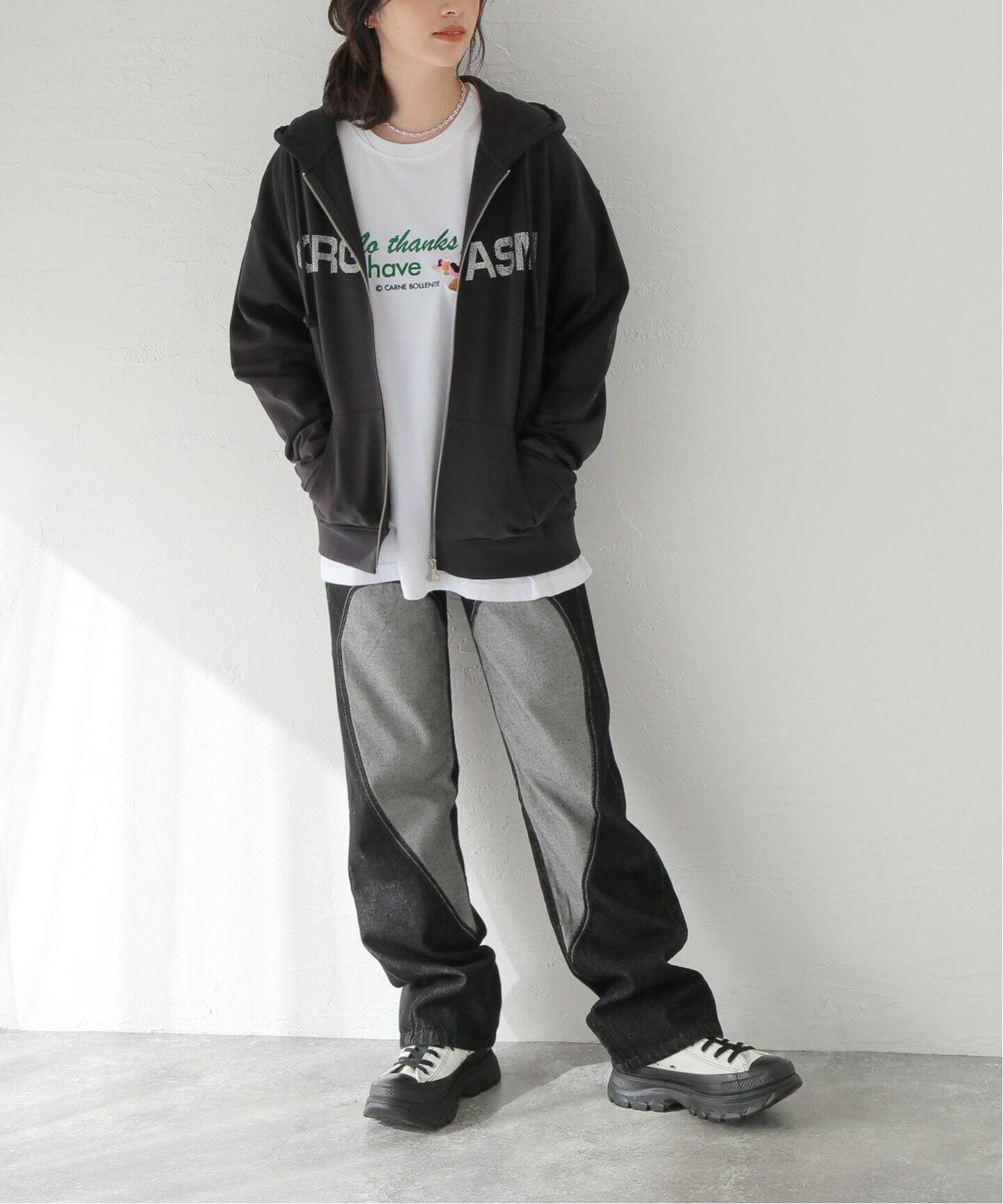 Carne Bollente/カルネボレンテ】 Diamonds Cum Hoodie PK：パーカー 