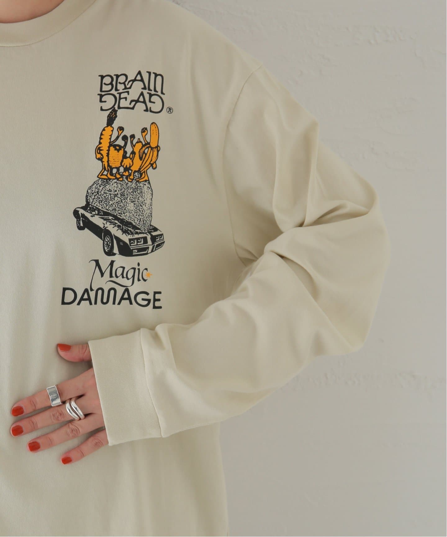 BRAIN DEAD/ブレインデッド】 Conspiracy LS T-shirt：ロンT（T