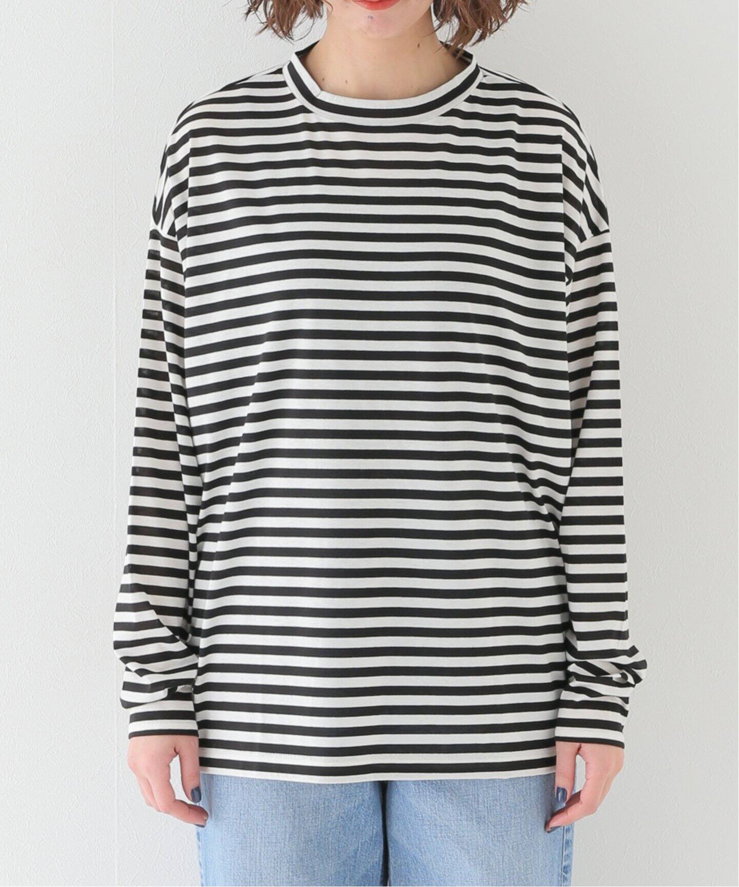 journal standard luxe オーガニックコットンボーダーポンチョ 