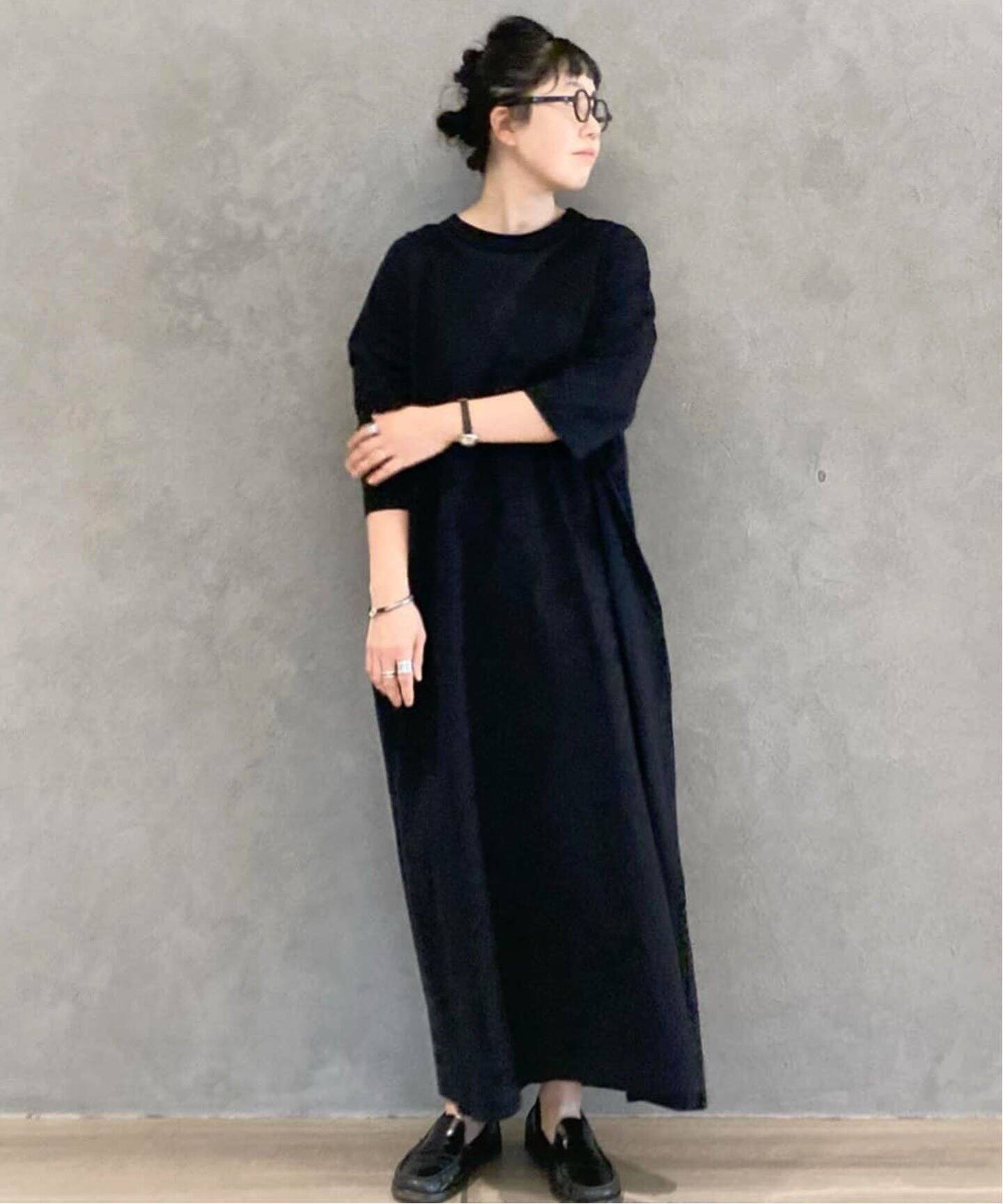 追加》クラシックテンジク スタンダードクルーネックワンピース  