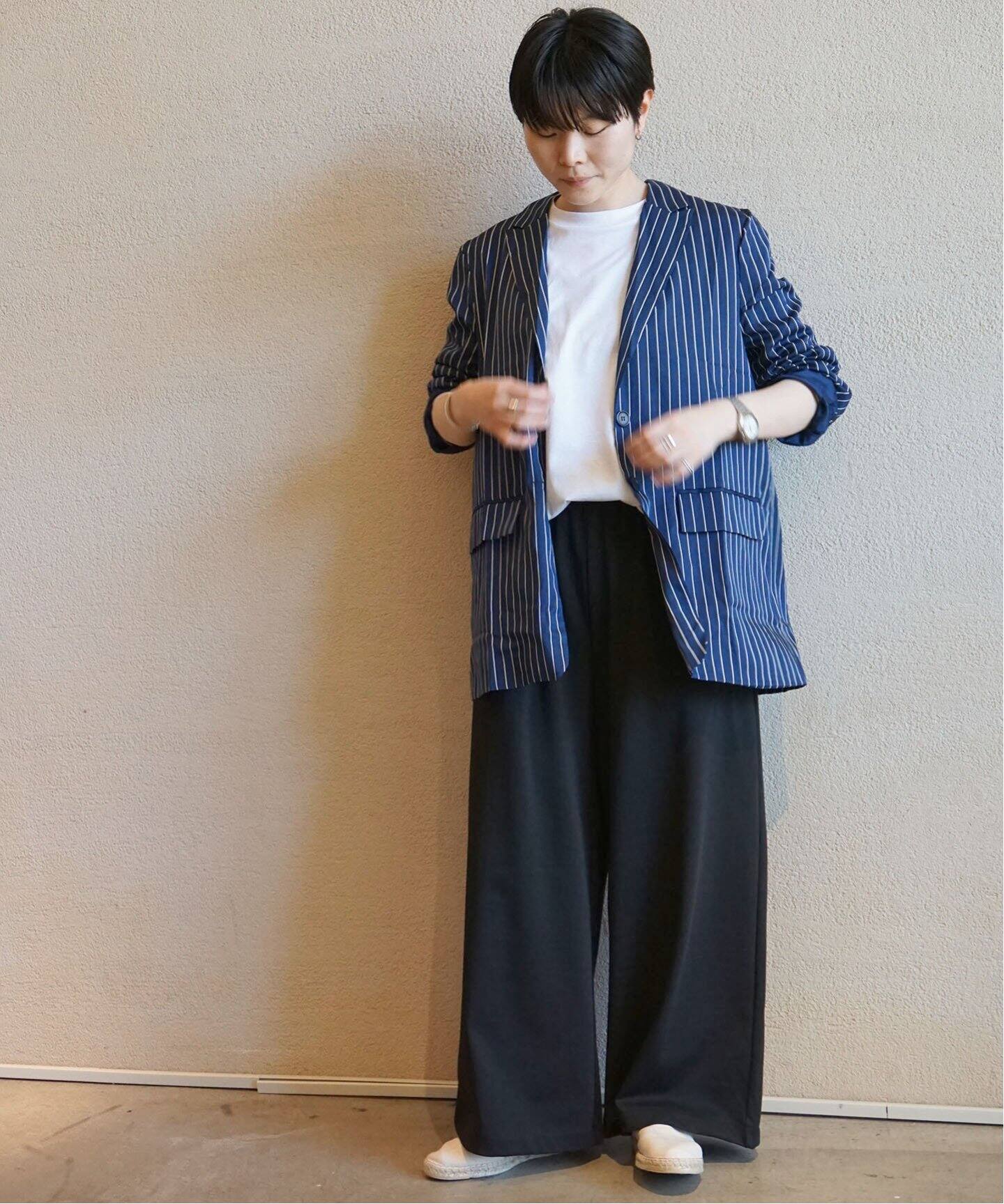 ジャージー ワイドパンツ（ジャージ／トラックパンツ）｜journal  