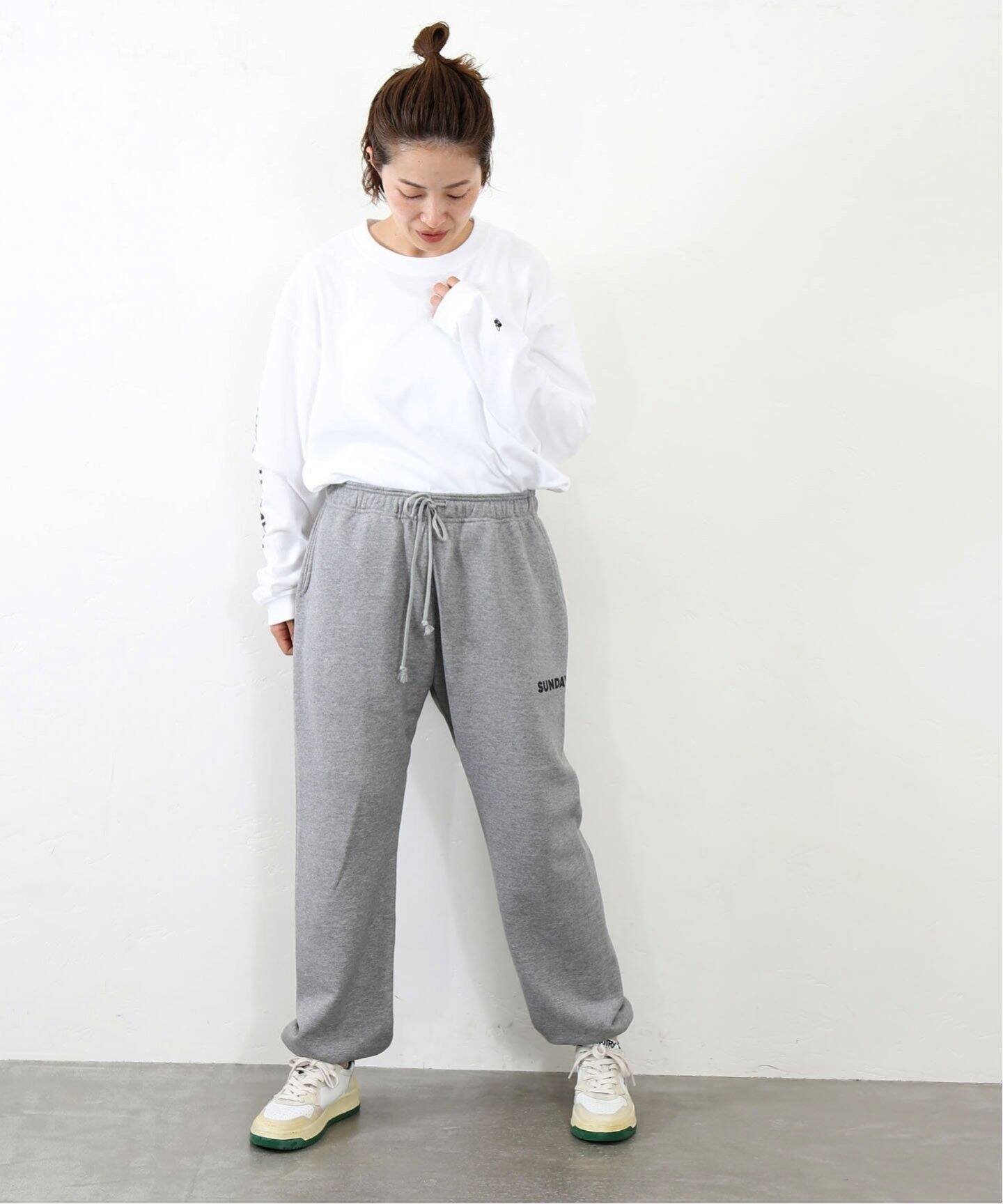 SUNDAY プリントスウェットパンツ（スウェットパンツ）｜journal 
