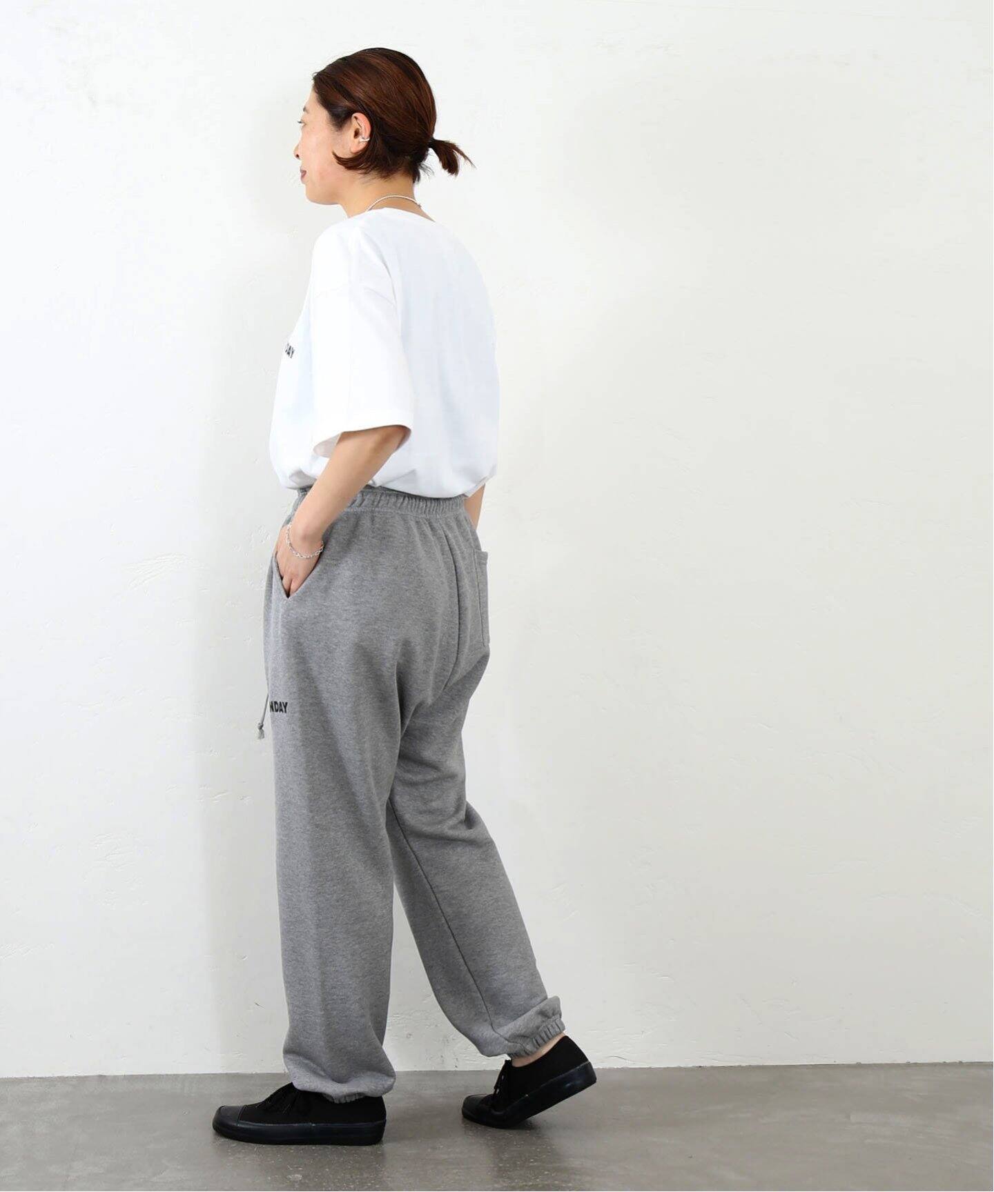 SUNDAY プリントスウェットパンツ（スウェットパンツ）｜journal 
