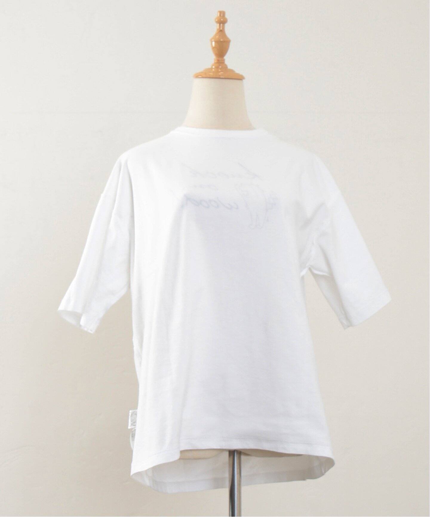 プリントT knock on wood（WHT）（Tシャツ／カットソー