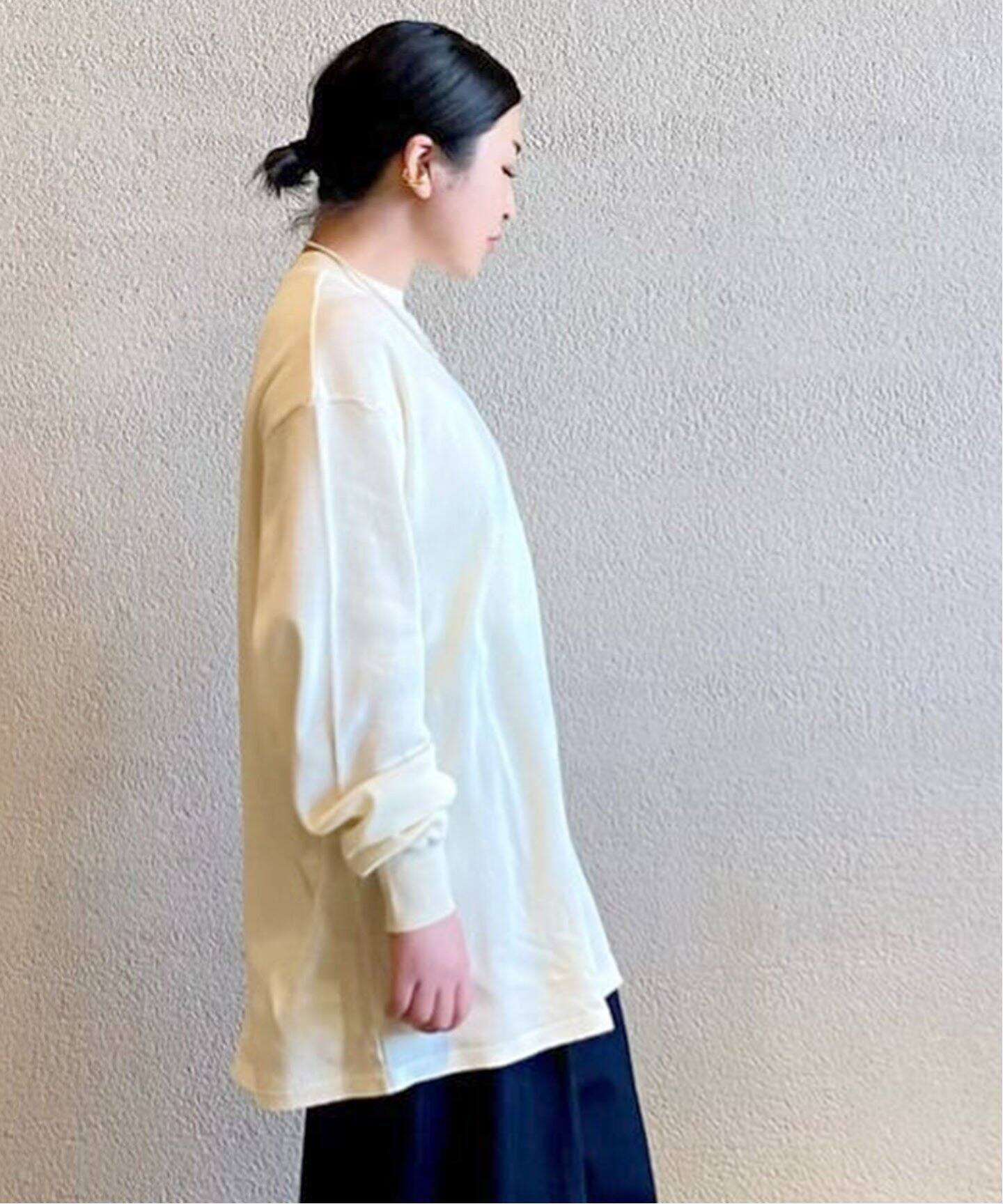 YONETOMI NEW BASIC】GARMENT DYE T-SHIRT（Tシャツ／カットソー 