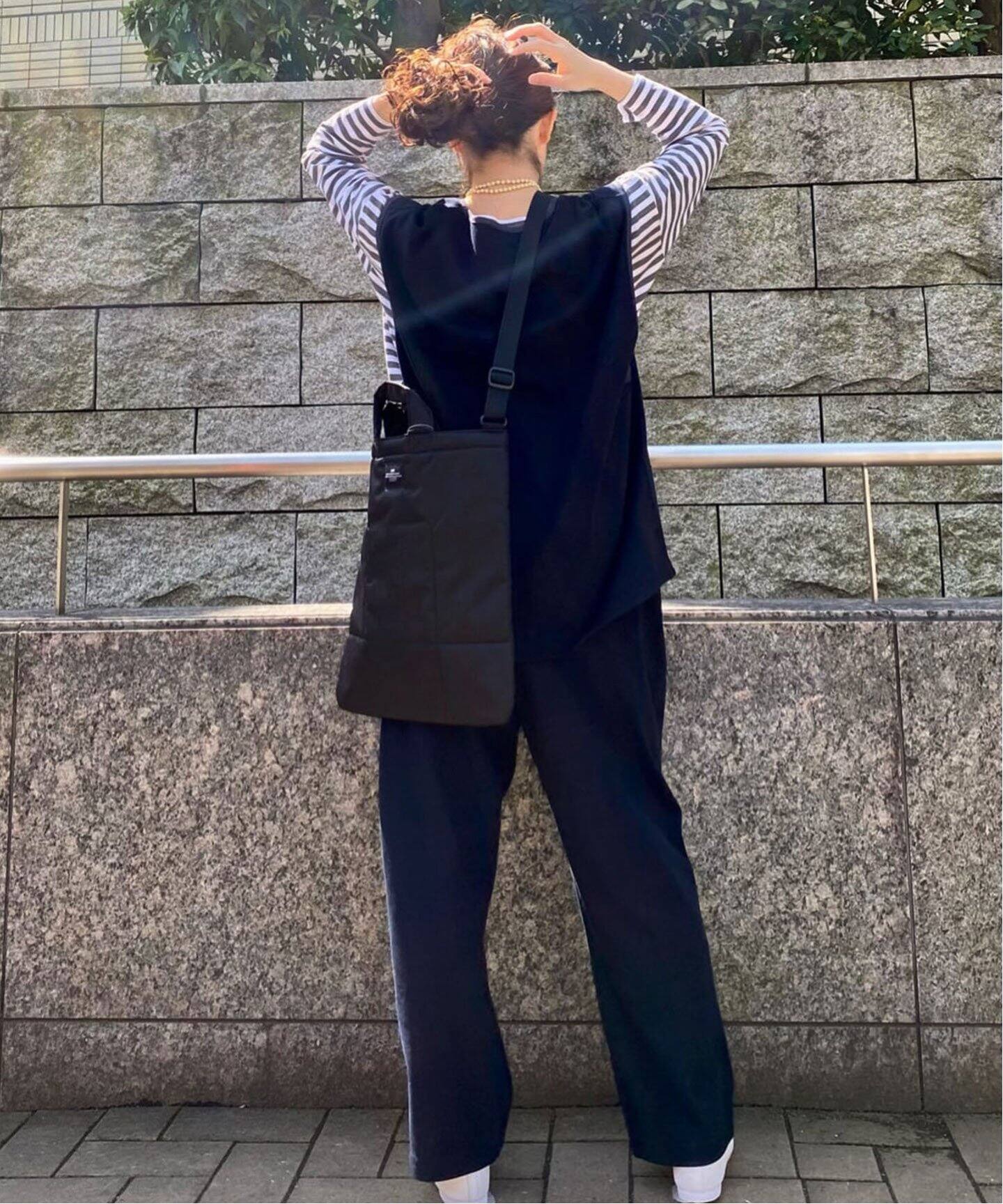 chimala/チマラ】 RACHEL KNIT EASY PANTS（ジャージ／トラックパンツ 