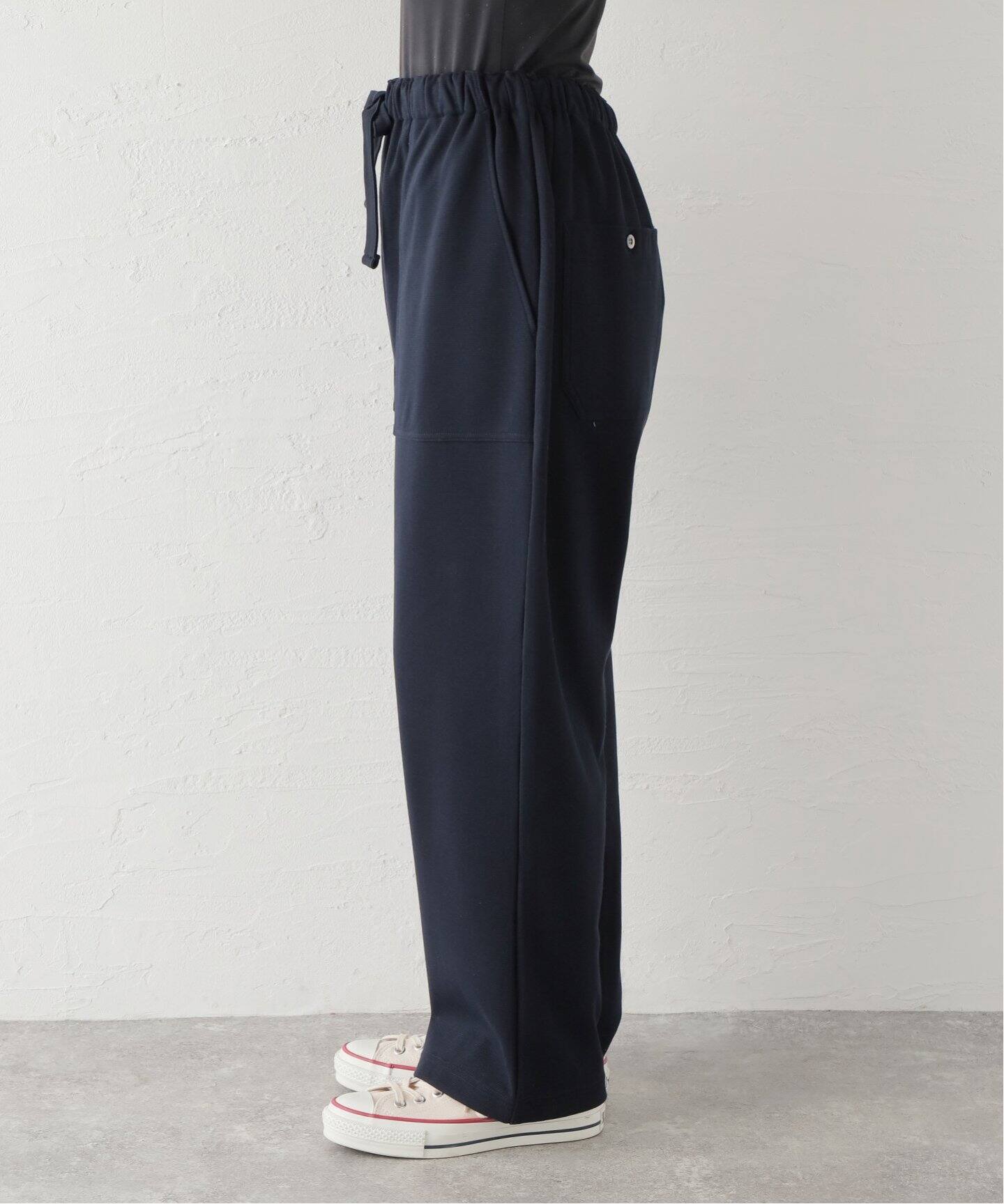 chimala/チマラ】 RACHEL KNIT EASY PANTS（ジャージ／トラックパンツ  