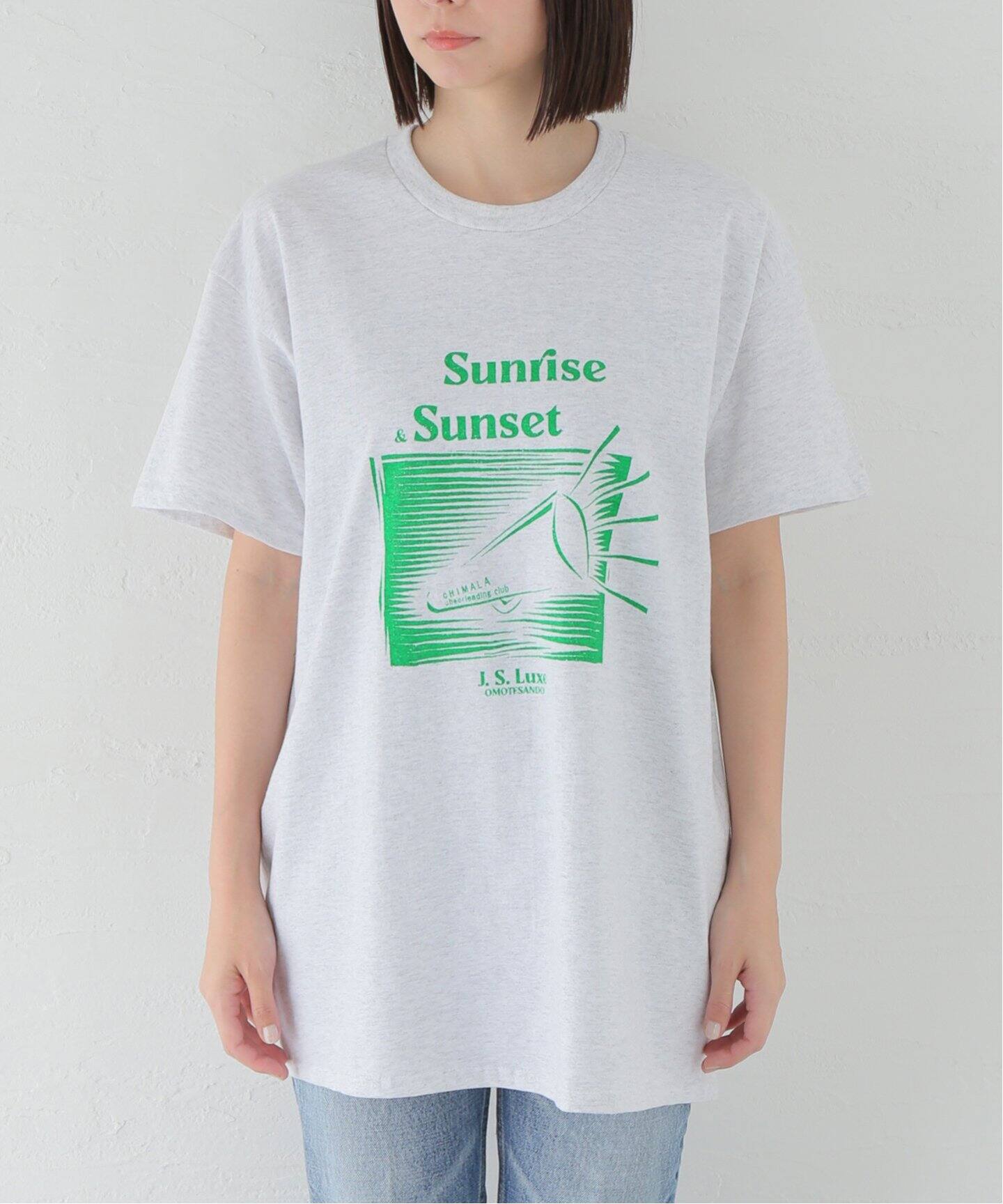 chimala/チマラ】 for luxe PRINT T SUNRIZE（Tシャツ／カットソー 