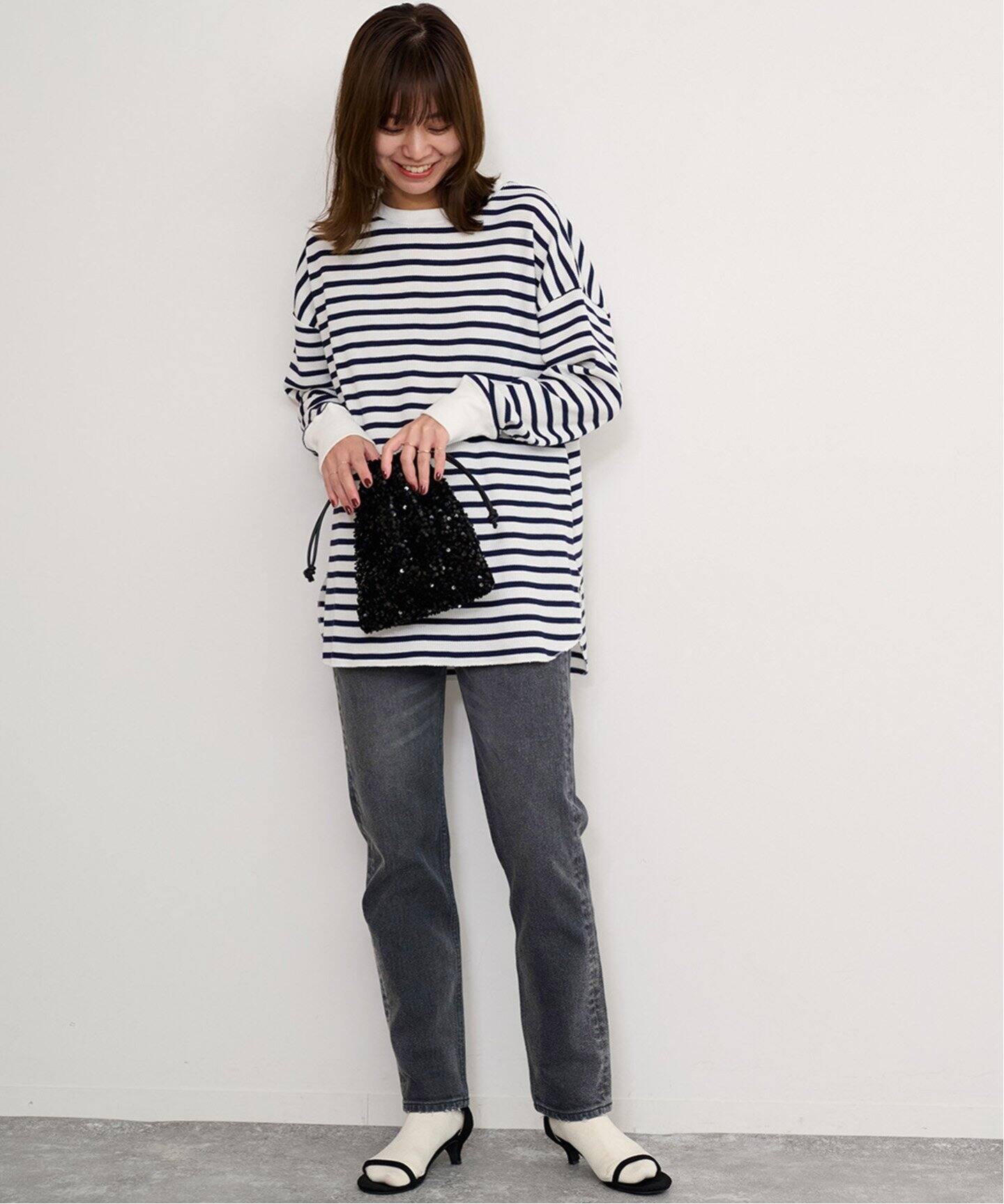 追加8》TCワッフルオーバーサイズロングスリーブTシャツ（T