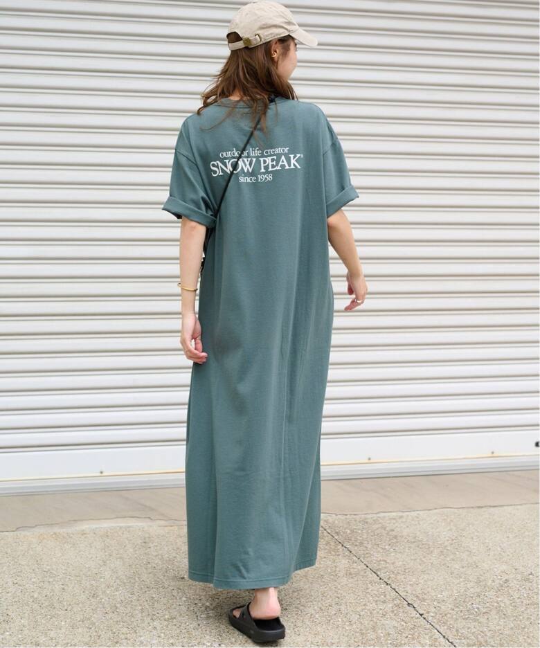 WEB限定追加2》別注【Snow Peak】*RE Classic Logo Printed ワンピース  