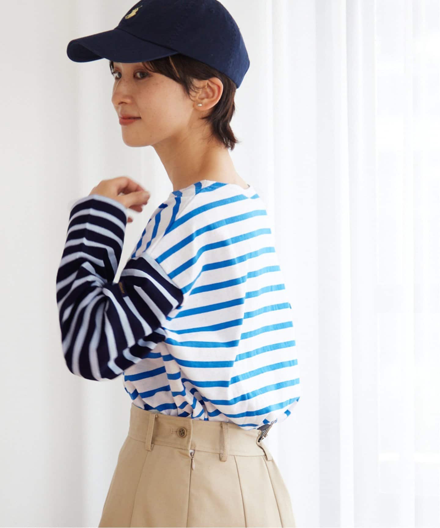 別注【Leminor/ルミノア】*RELUME Loose border Tee：ボーダー