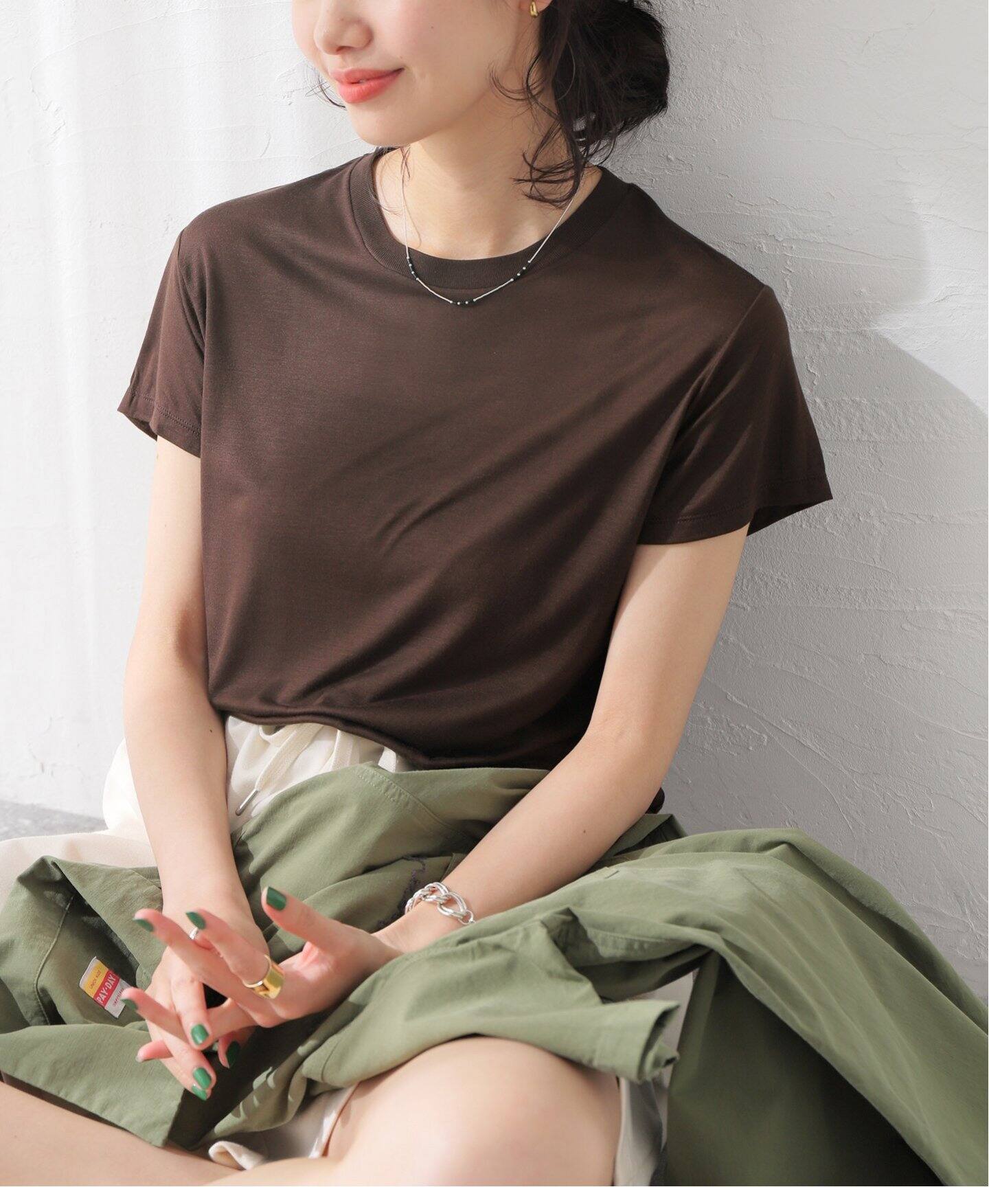 BASERANGE/ベースレンジ】CORE TEE SHIRT：カットソー（Tシャツ  