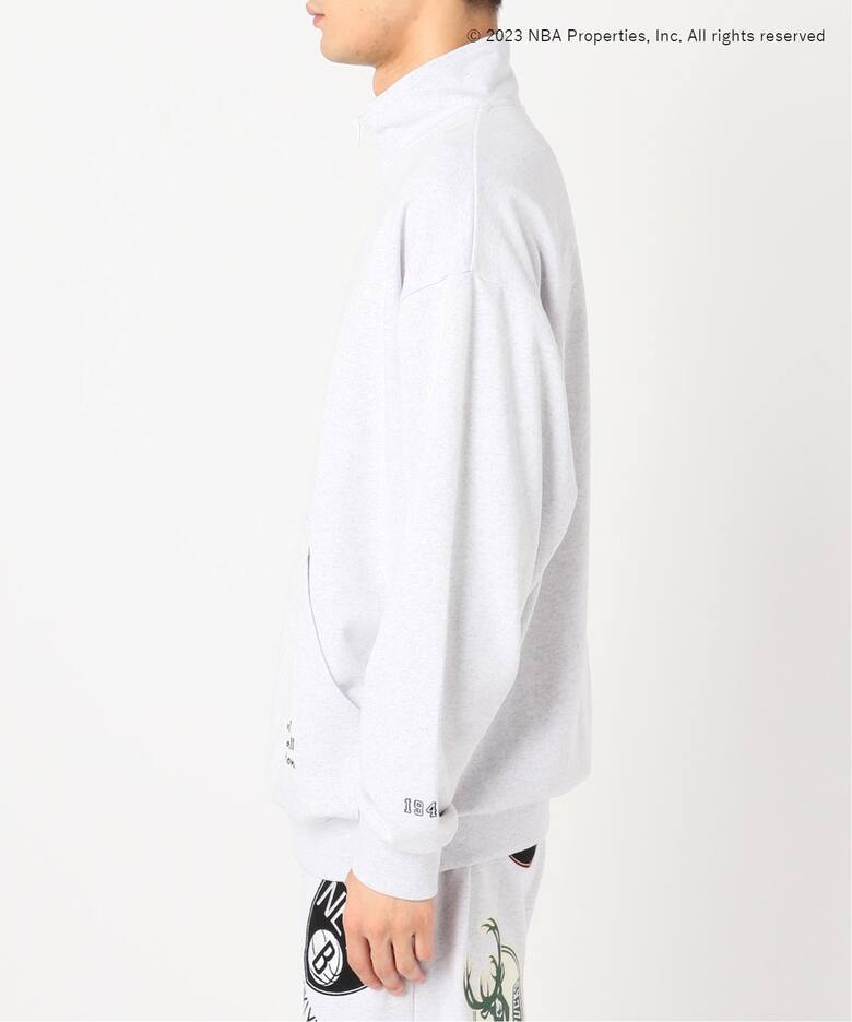 Off The Court by NBA】別注 ロゴハーフジッププルオーバースウェット  