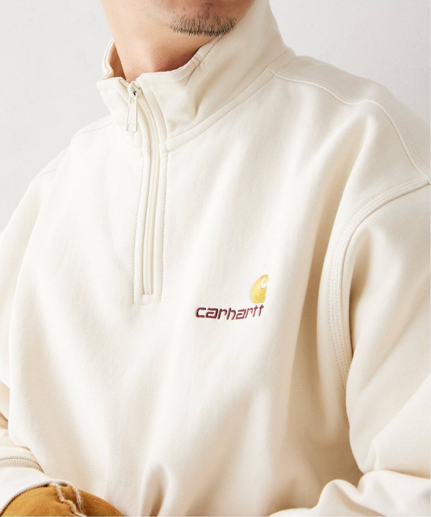 【CARHARTT WIP / カーハート ダブリューアイピー】HALF ZIP AMERICAN SCRIPT SW