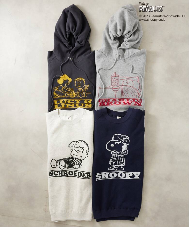 PEANUTS×SPORTS WEAR by relume】別注 クルーネックスウェット 2 