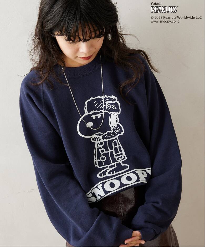 PEANUTS×SPORTS WEAR by relume】別注 クルーネックスウェット 2 
