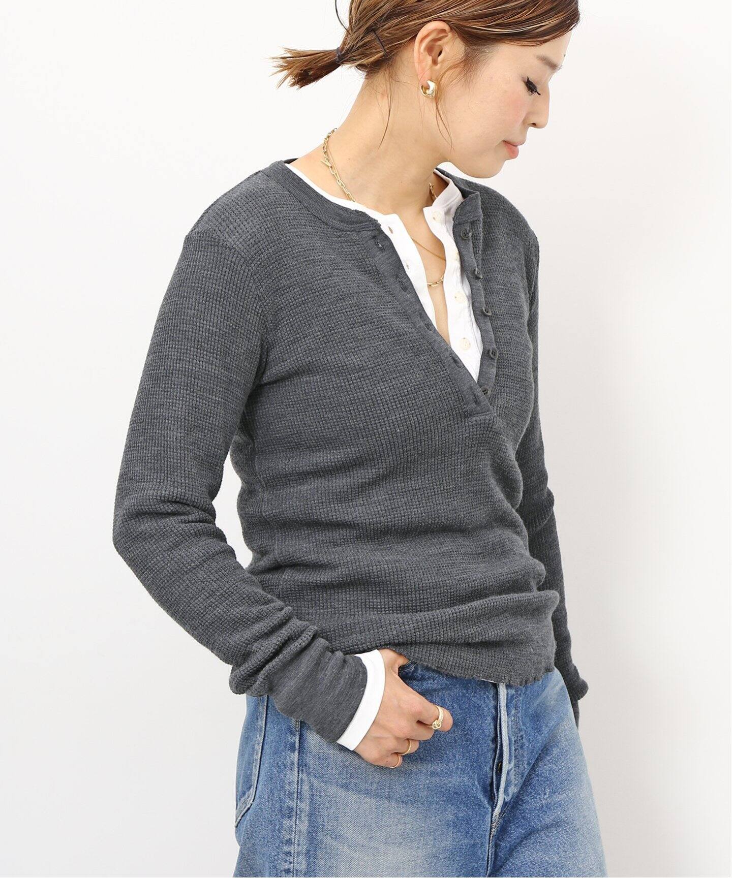 美品❣️ドゥーズィエムクラスVネックニット （Deuxieme Classe  