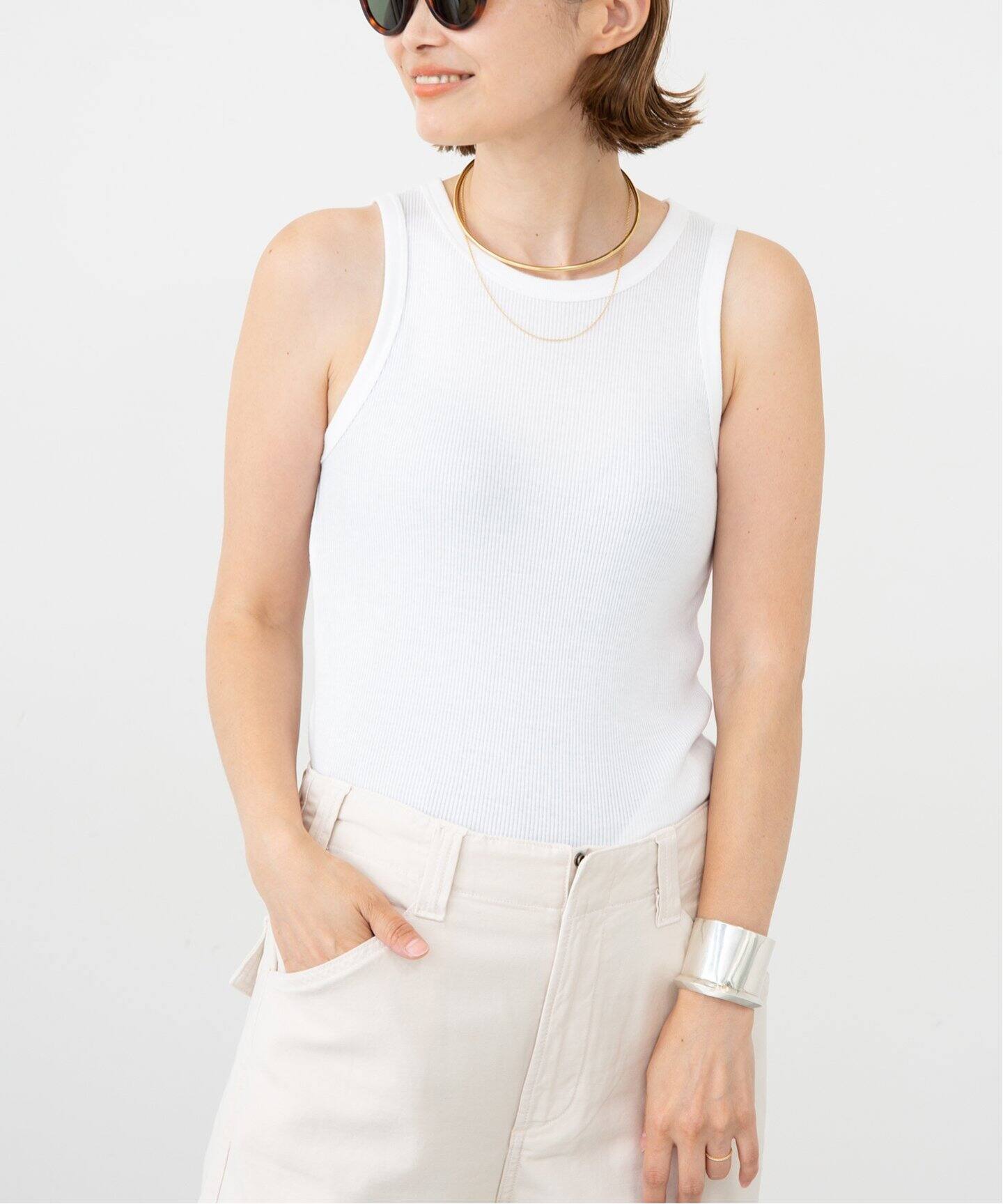 追加 Looseyリブ タンクトップ（タンクトップ）｜Deuxieme Classe  