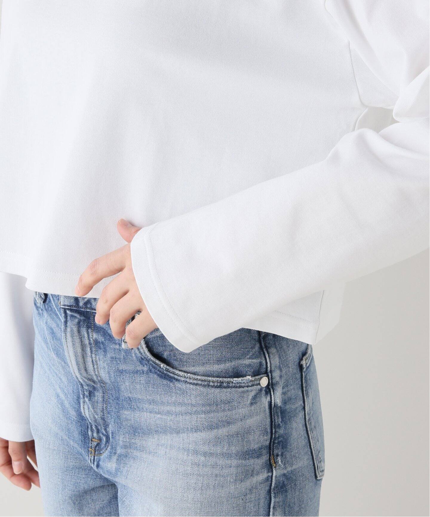 Cropped L/S Tシャツ（Tシャツ／カットソー）｜Deuxieme Classe 