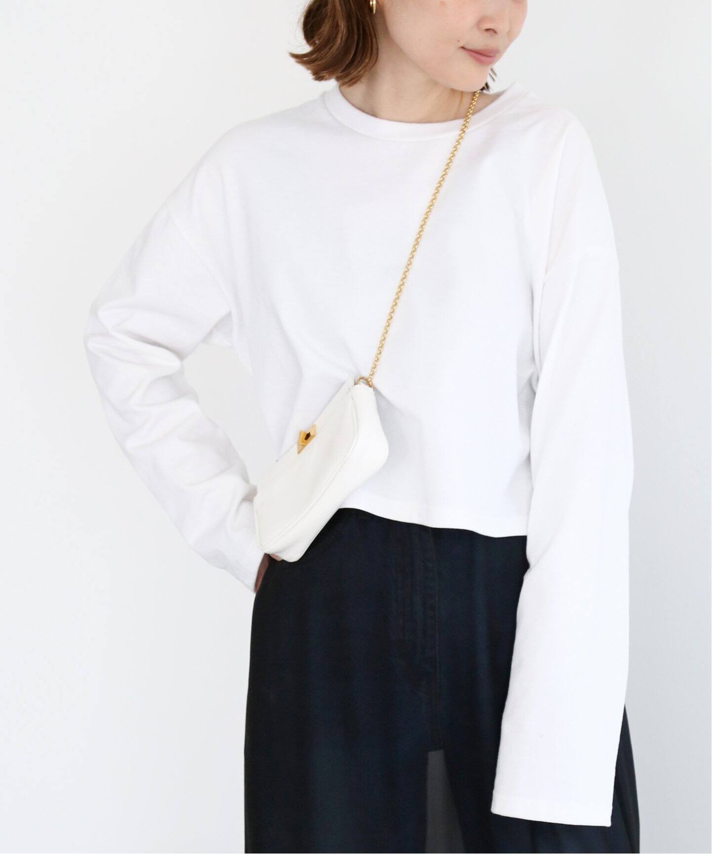 Cropped L/S Tシャツ（Tシャツ／カットソー）｜Deuxieme Classe 