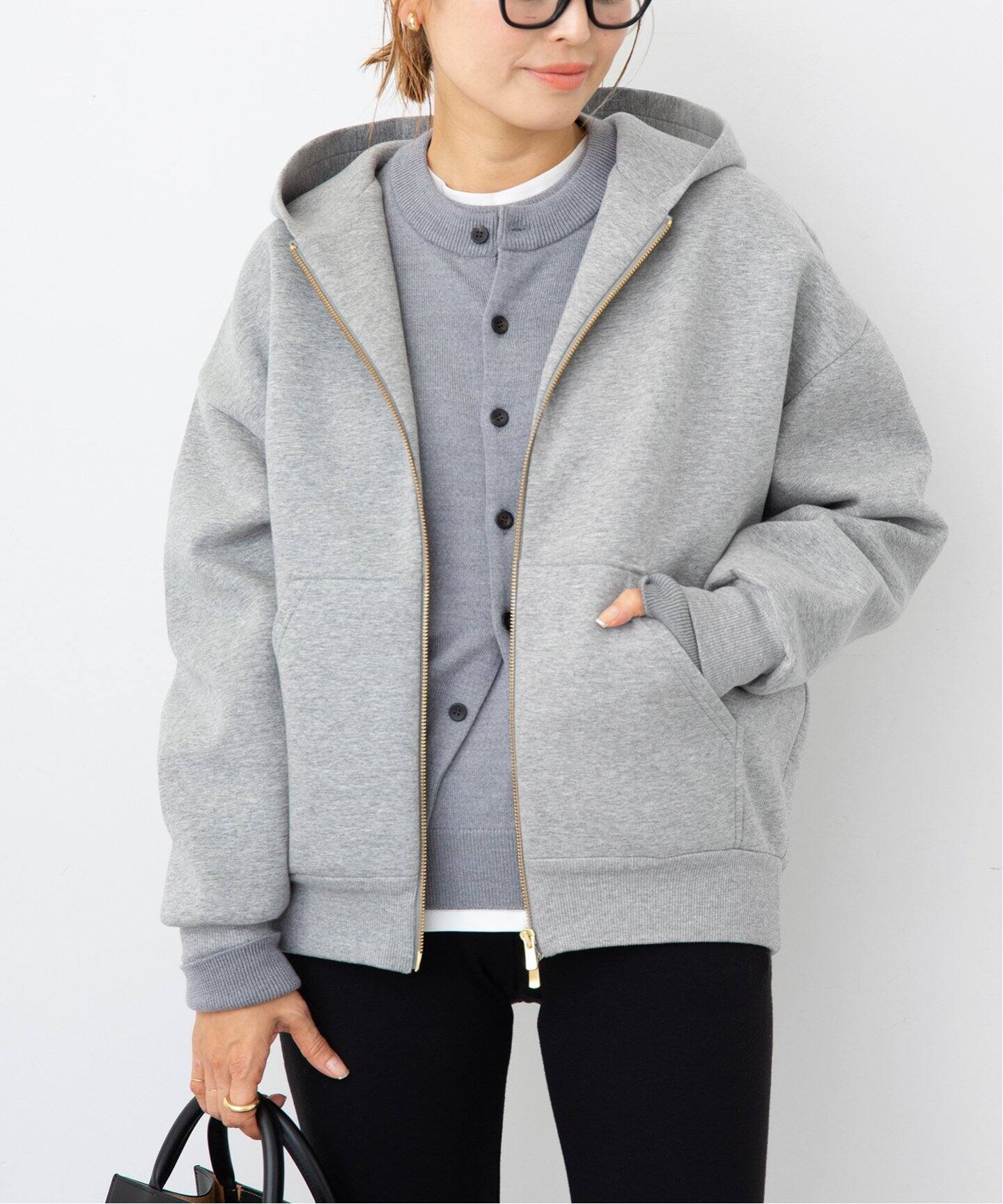 Oversized ジップ フーディー（パーカー）｜Deuxieme Classe  