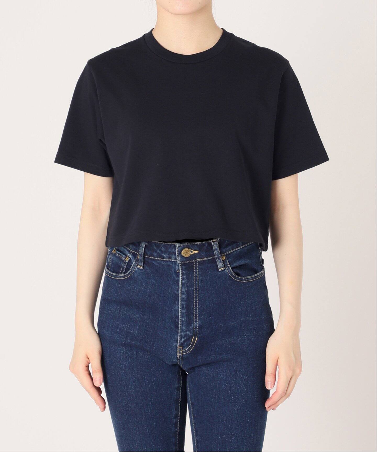 Cropped Tシャツ (NV)（Tシャツ／カットソー）｜Deuxieme Classe  