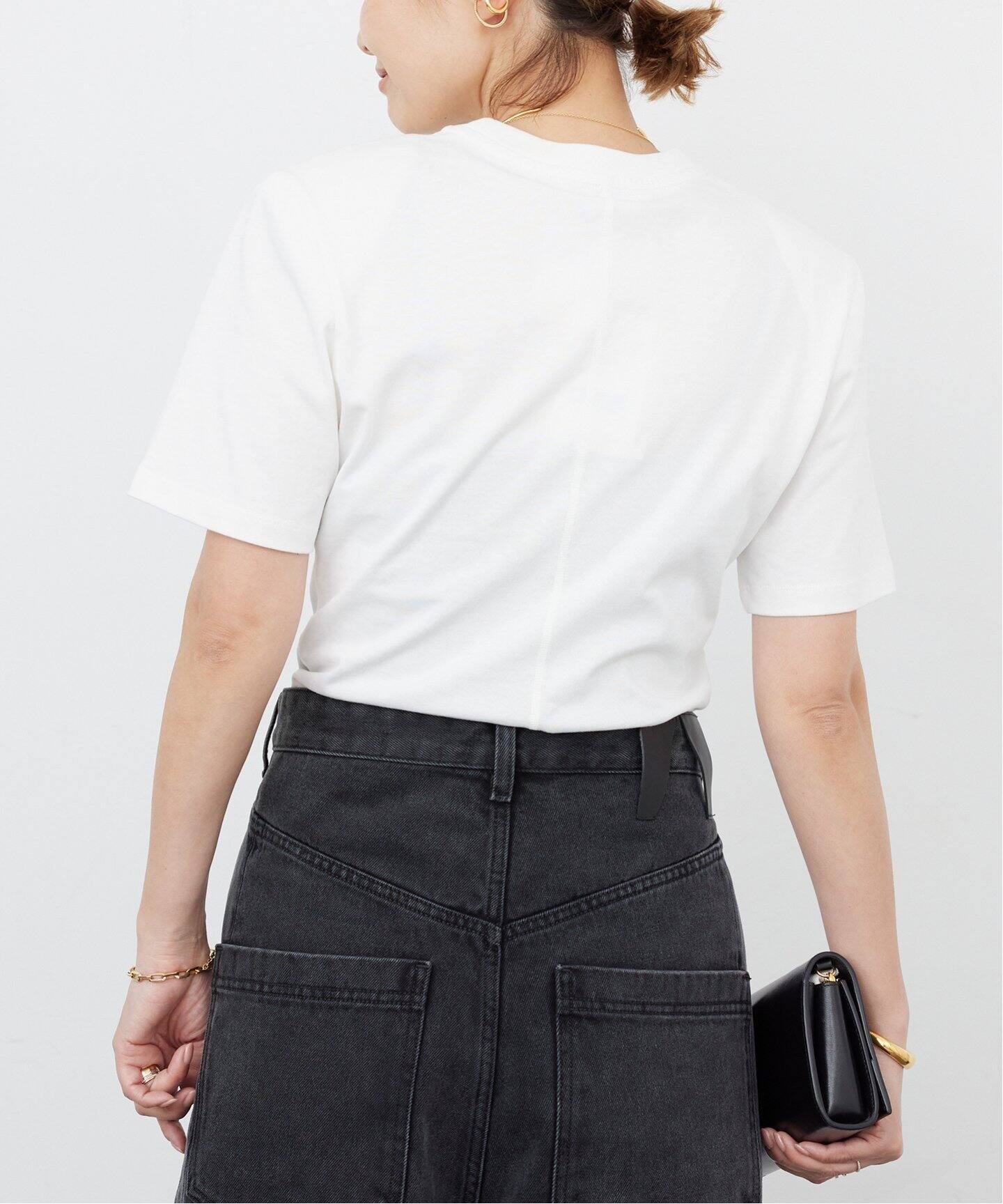 RECTO/レクト】RC PAD DETAIL COTTON Tシャツ（Tシャツ／カットソー 
