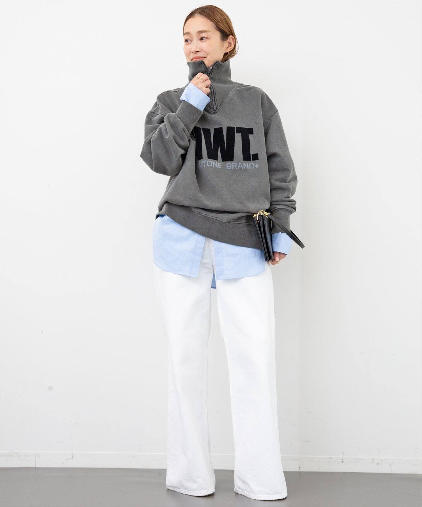 NEWTONE/ニュートーン】 HALF ZIP TOP（スウェット）｜Deuxieme Classe  