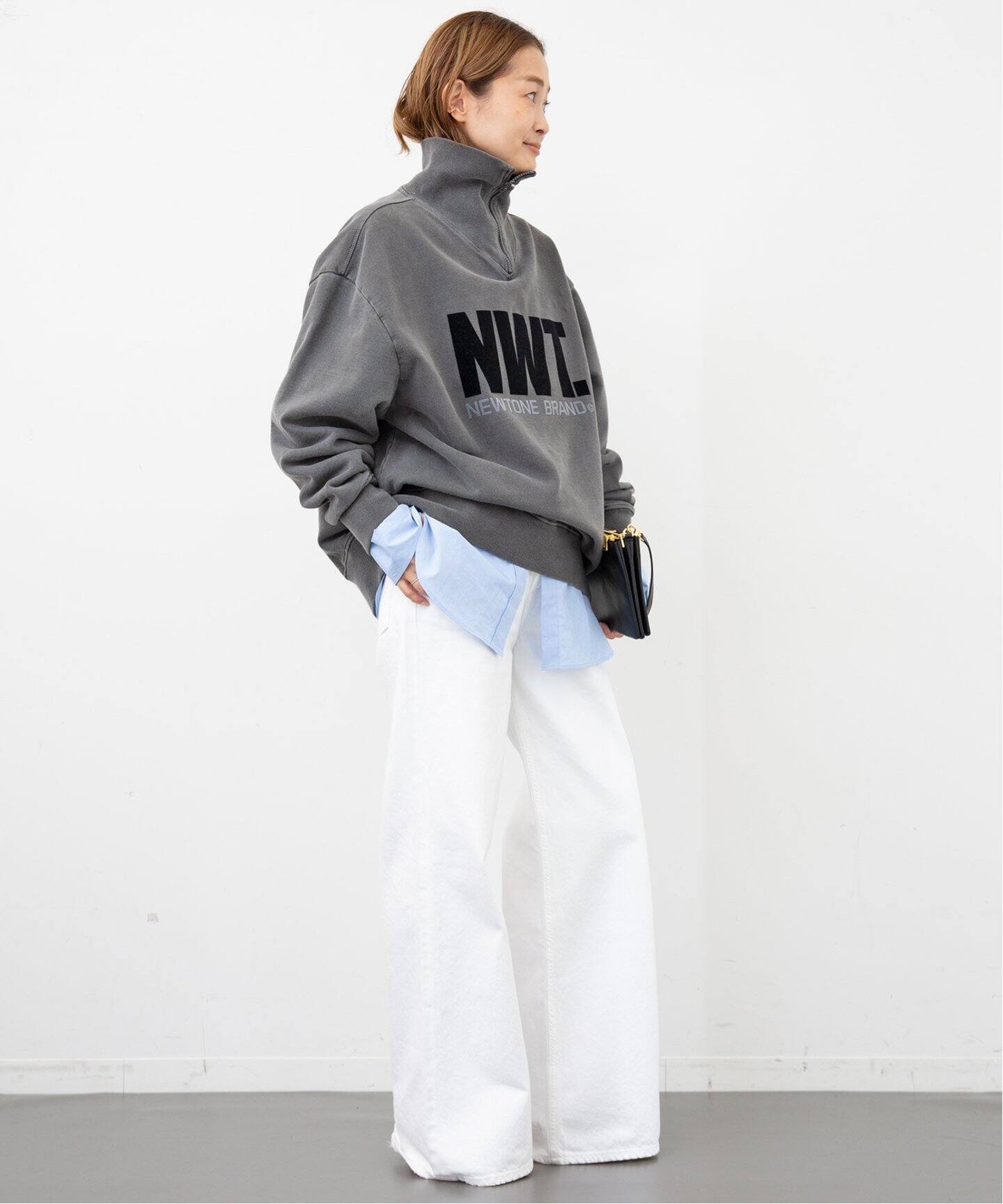 NEWTONE/ニュートーン】 HALF ZIP TOP（スウェット）｜Deuxieme Classe  