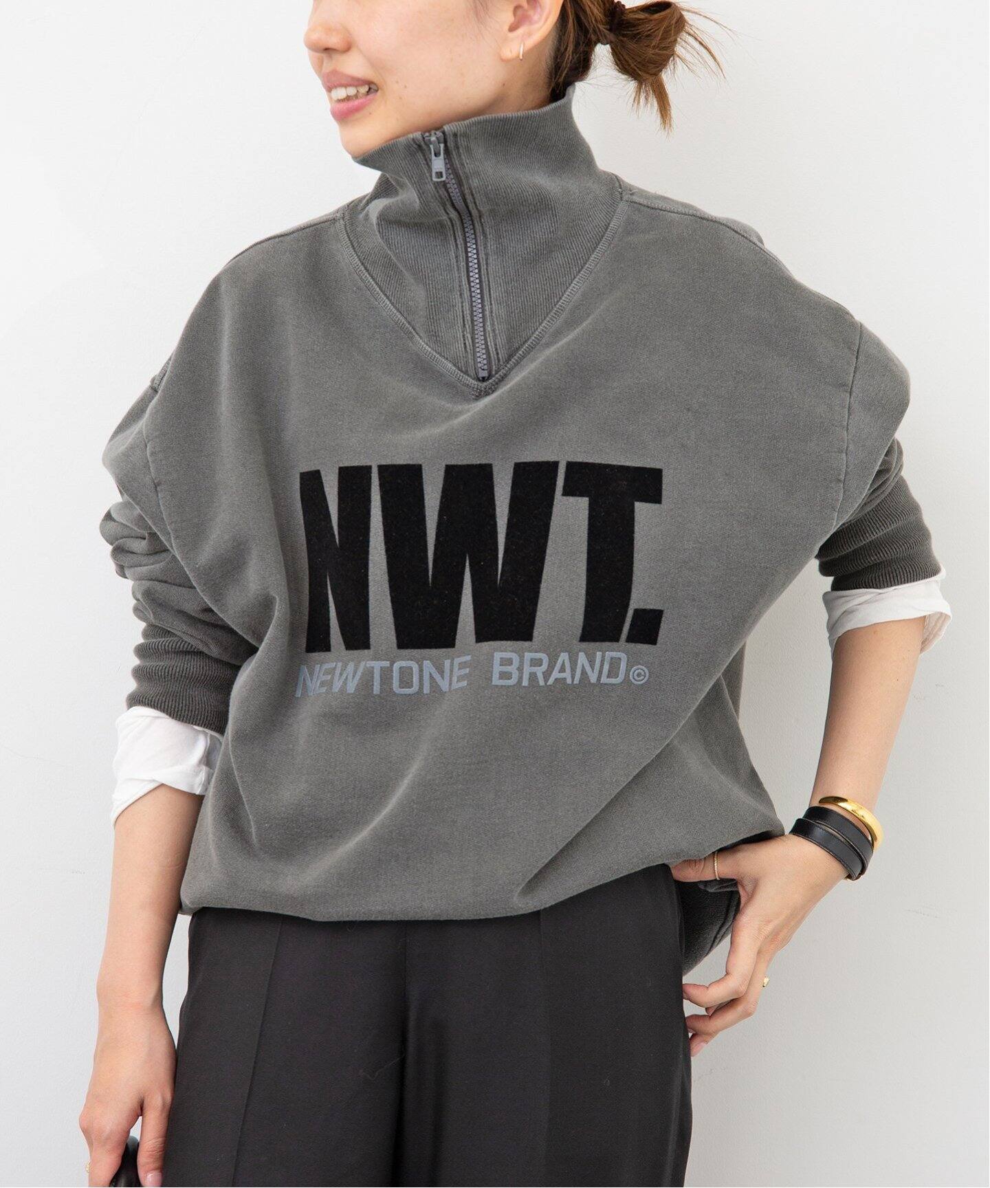 NEWTONE/ニュートーン】 HALF ZIP TOP（スウェット）｜Deuxieme Classe 