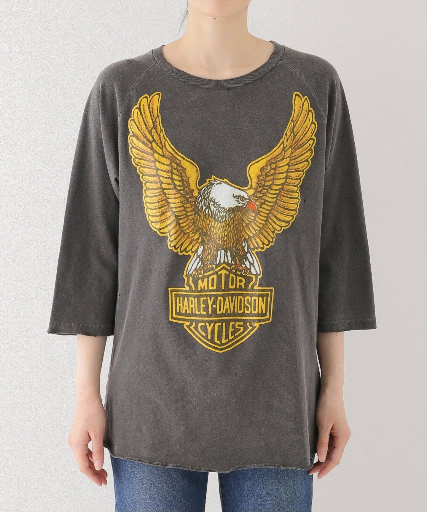 MADE WORN/メイドウォーン】 HARLEY DAVIDSON ラグラン Tシャツ（T  
