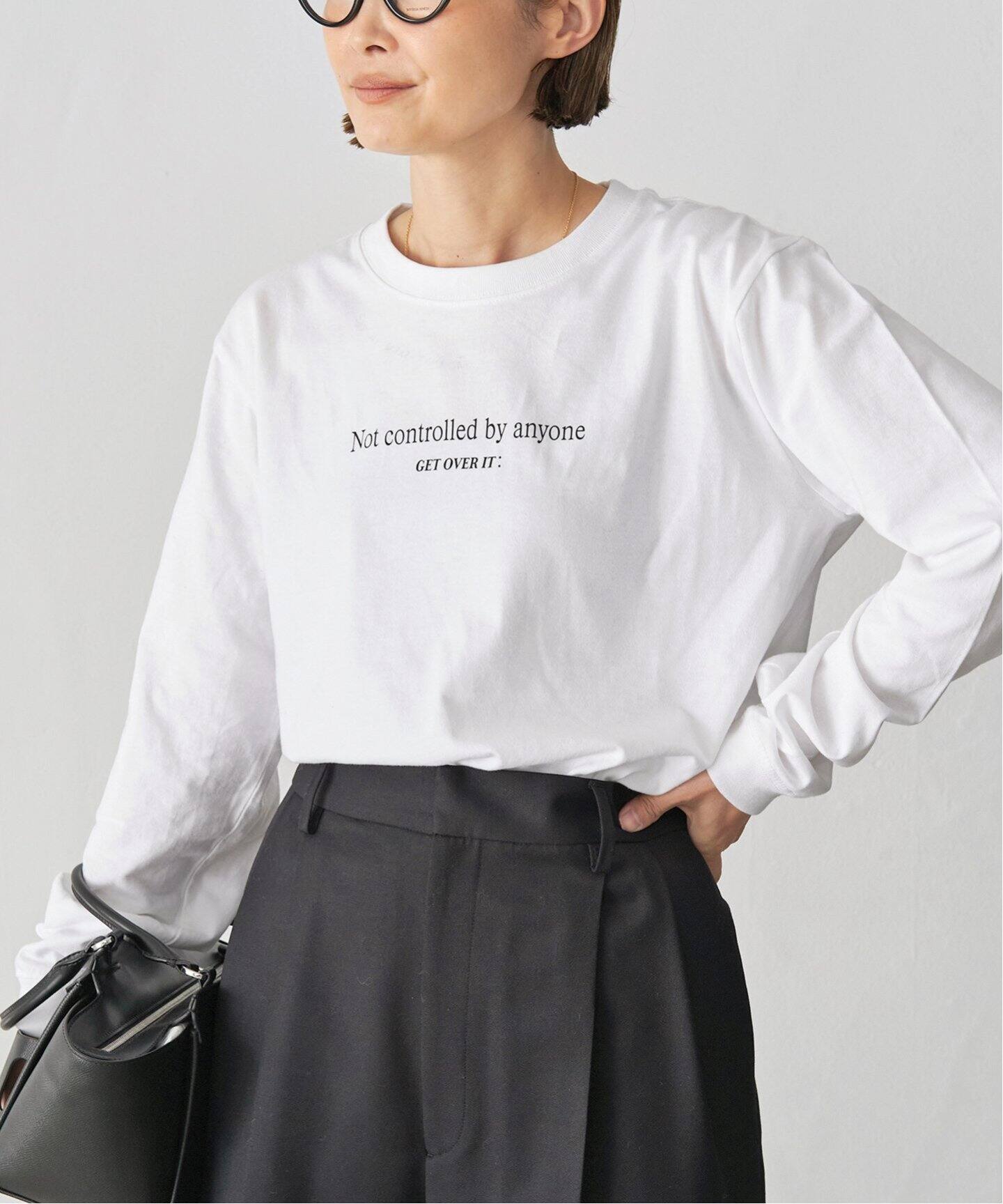 SKIN/スキン】 ロングスリーブ LOGO Tシャツ（Tシャツ／カットソー  