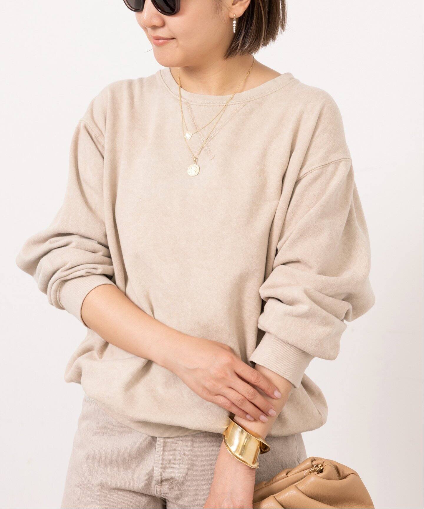 STAR＆STRIPE/スターアンドストライプ】 MineralWash クルーネック 
