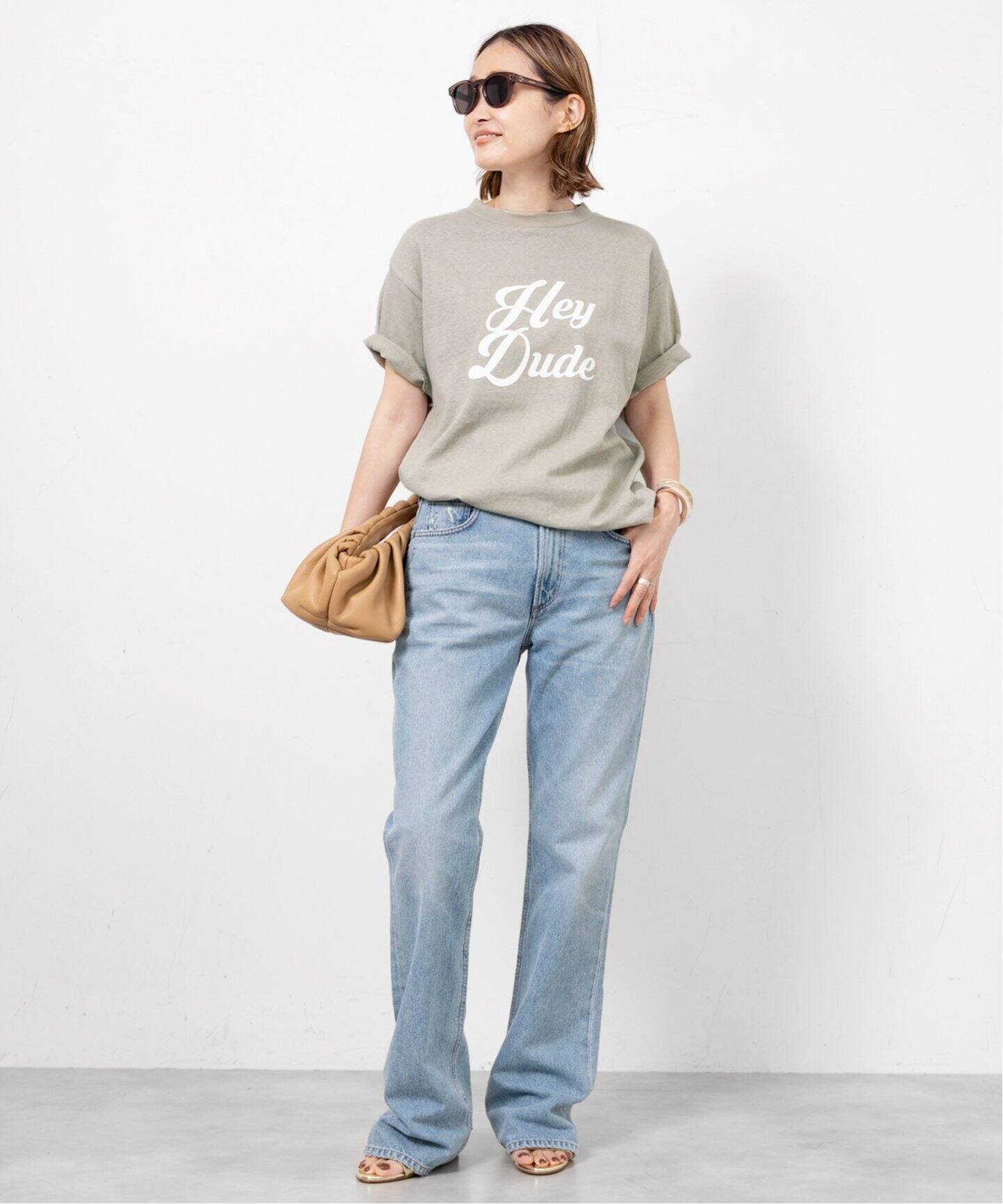 AMERICANA/アメリカーナ】 HEY DUDE Tシャツ（Tシャツ／カットソー  