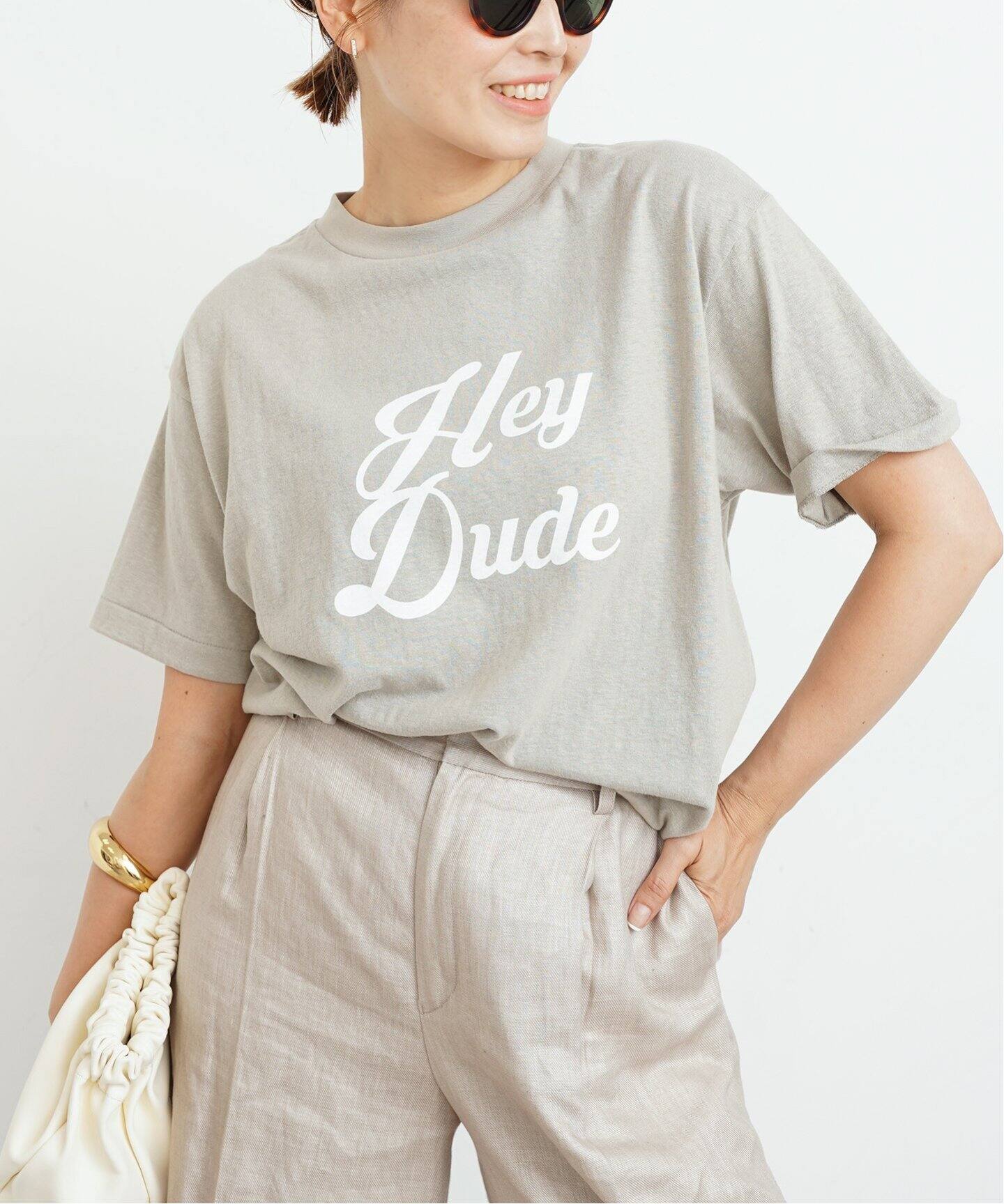 AMERICANA/アメリカーナ】 HEY DUDE Tシャツ（Tシャツ／カットソー  