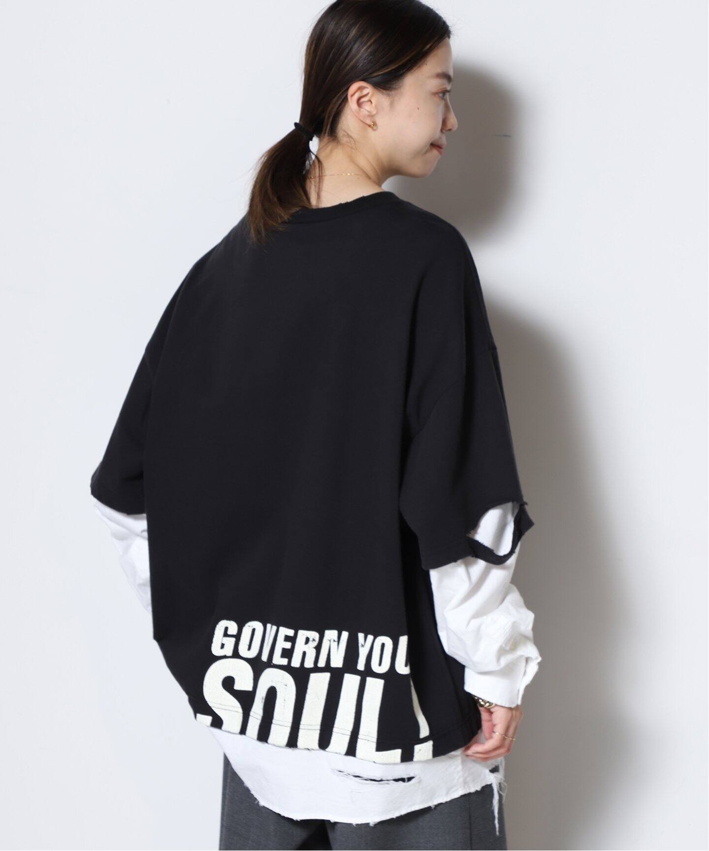 STAND ALONE/スタンド アローン】LAYERED SHIRT Tシャツ（Tシャツ 