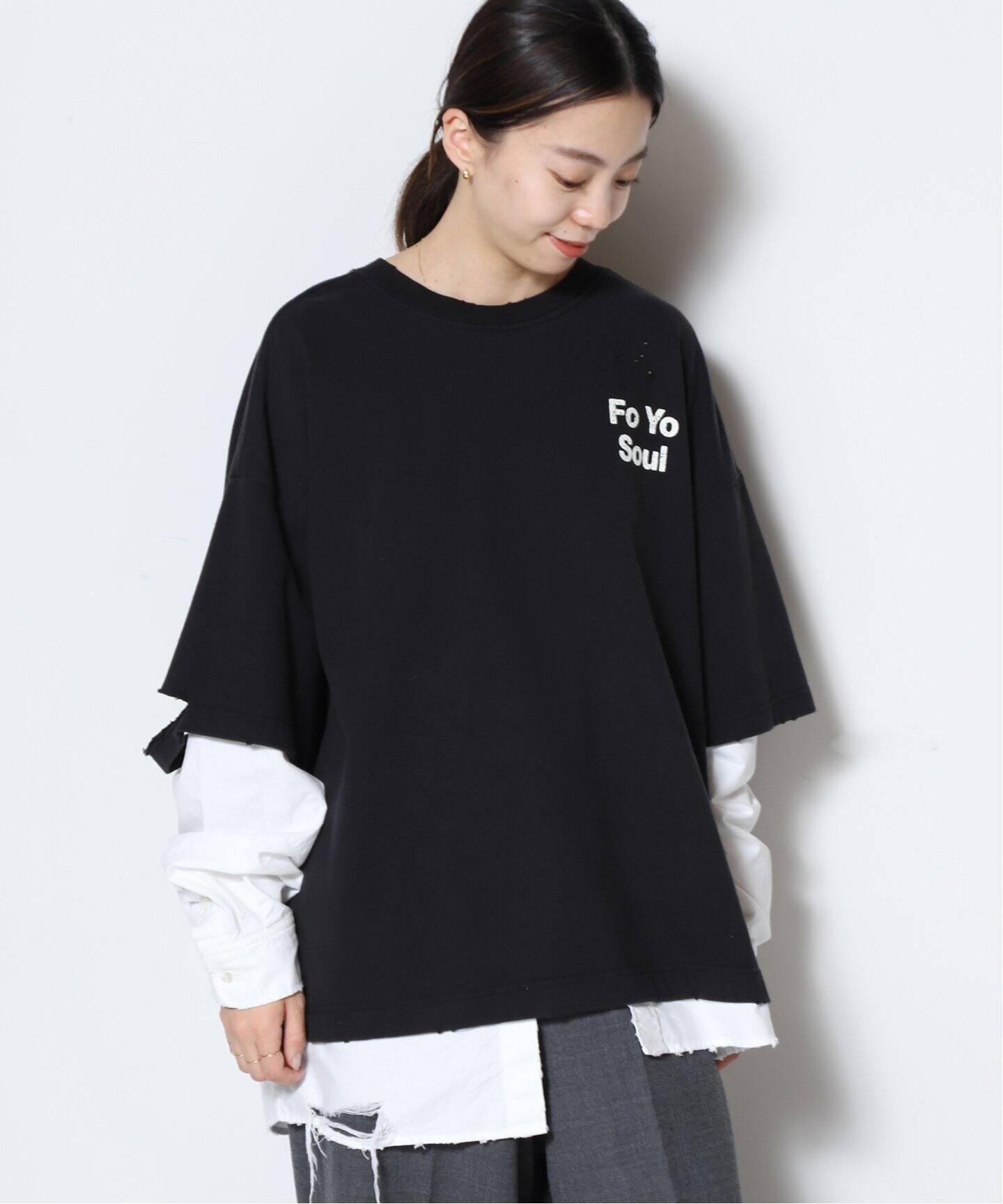 STAND ALONE/スタンド アローン】LAYERED SHIRT Tシャツ（Tシャツ  