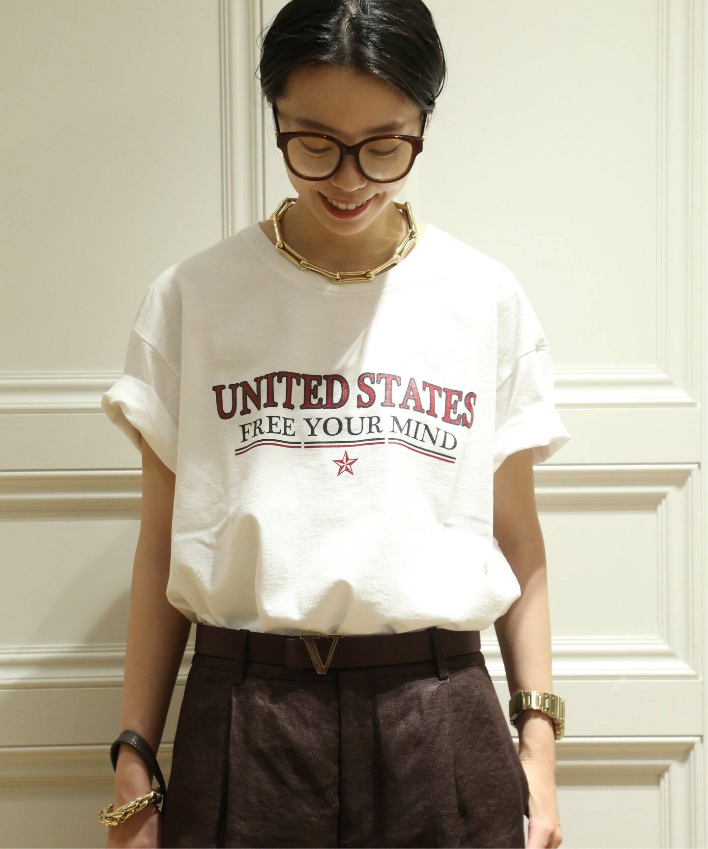 CALUX/キャラクス】UNITED STATES Tシャツ（Tシャツ／カットソー  